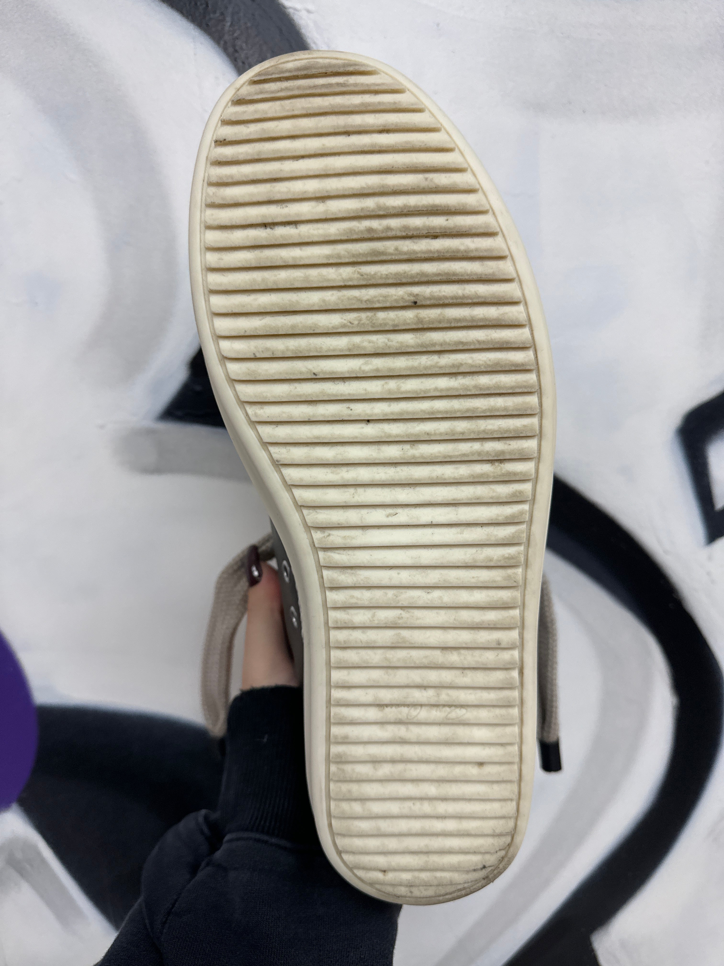 Rick Owens Dark Olive Jumbo Lace Low Sneakers