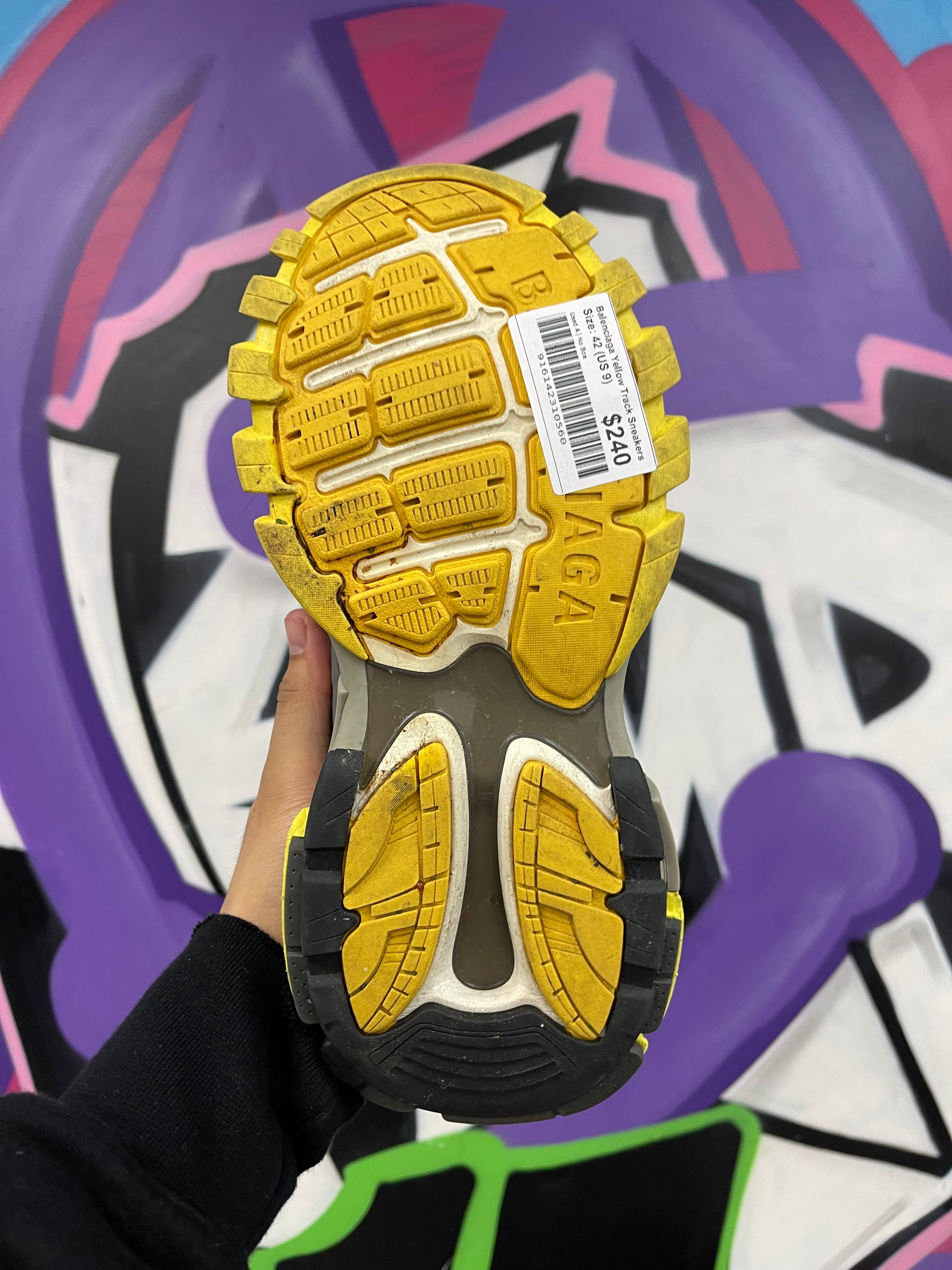 Balenciaga Yellow Track Sneakers