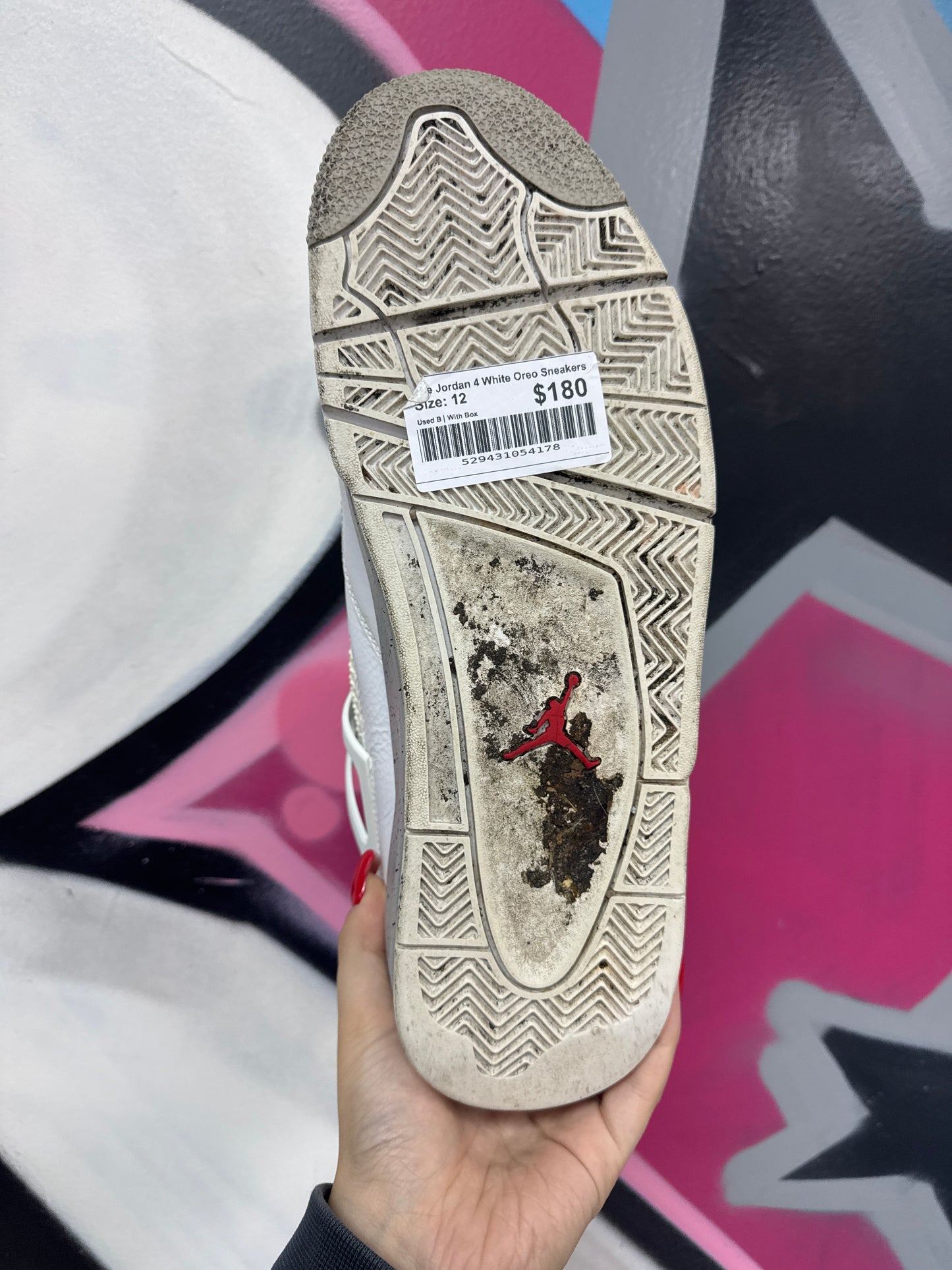 Nike Jordan 4 White Oreo Sneakers