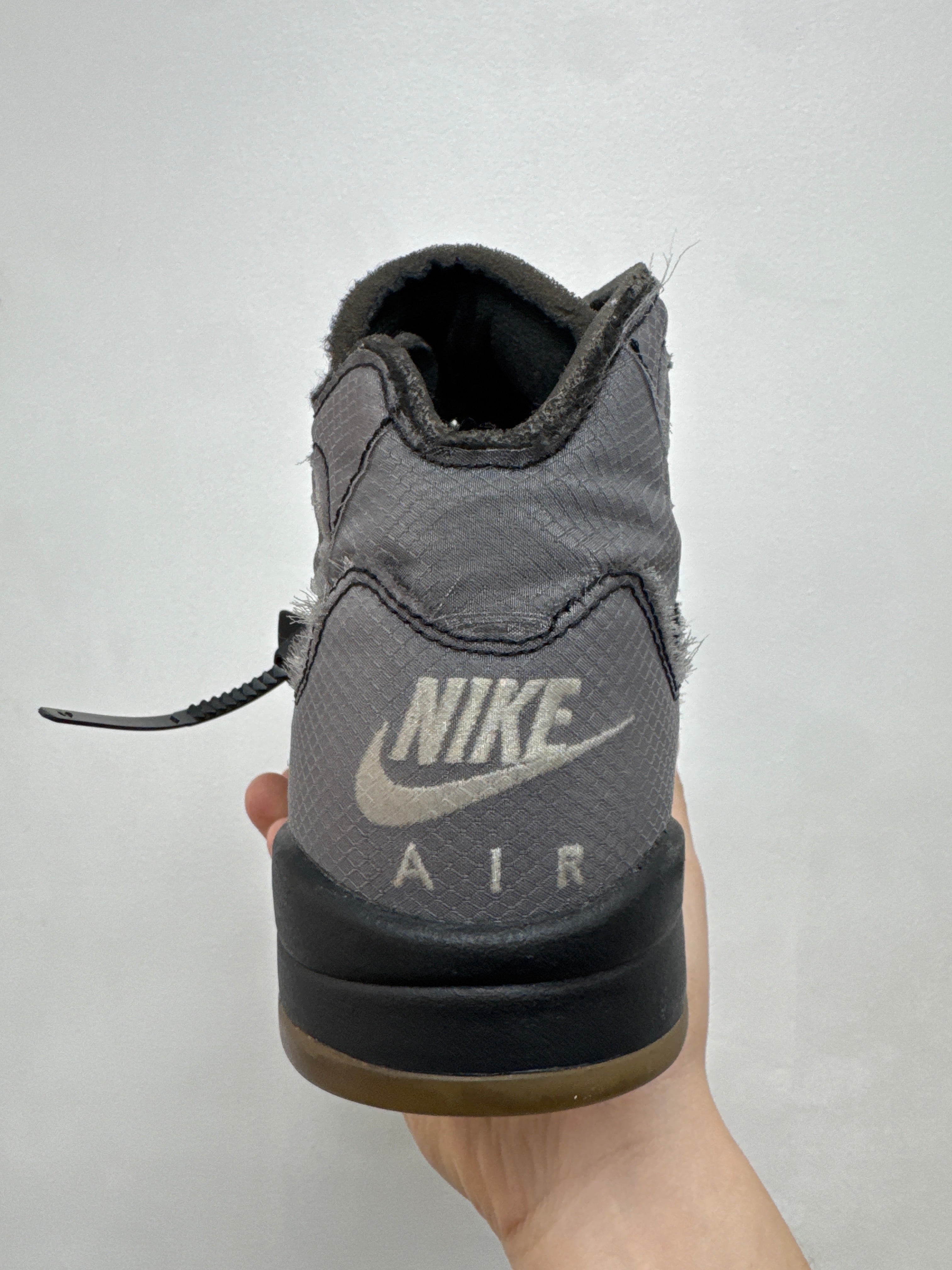 Jordan 5 Off White Muslin Sneakers