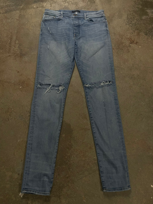 Amiri Plain Thrasher Light Wash Used 36
