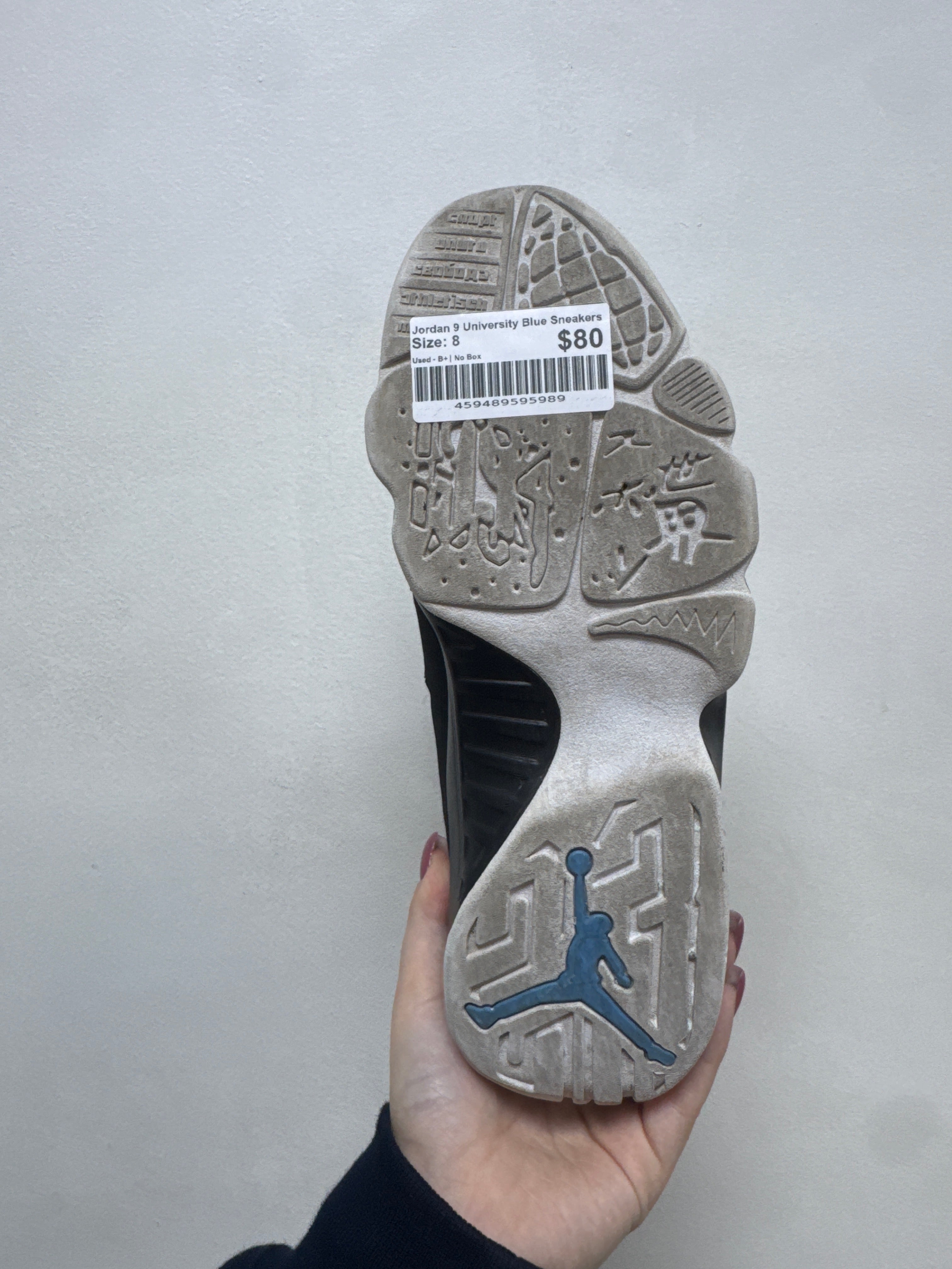 Jordan 9 University Blue Sneakers