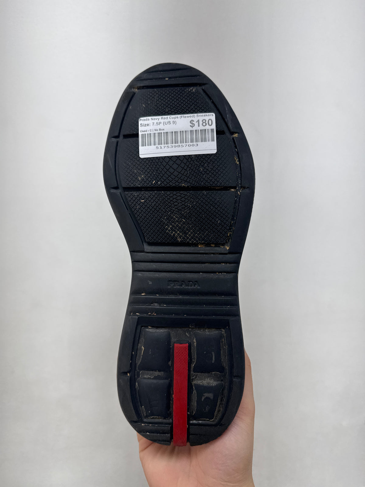 Prada Navy Red Cups (Flawed) Sneakers