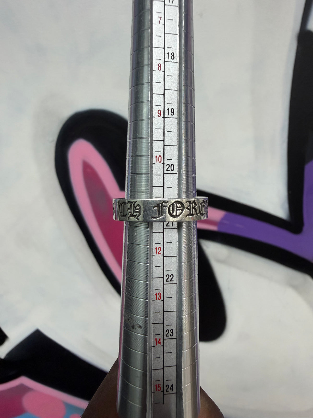 Chrome Hearts .925 Silver CH Forever Spacer 6MM Ring