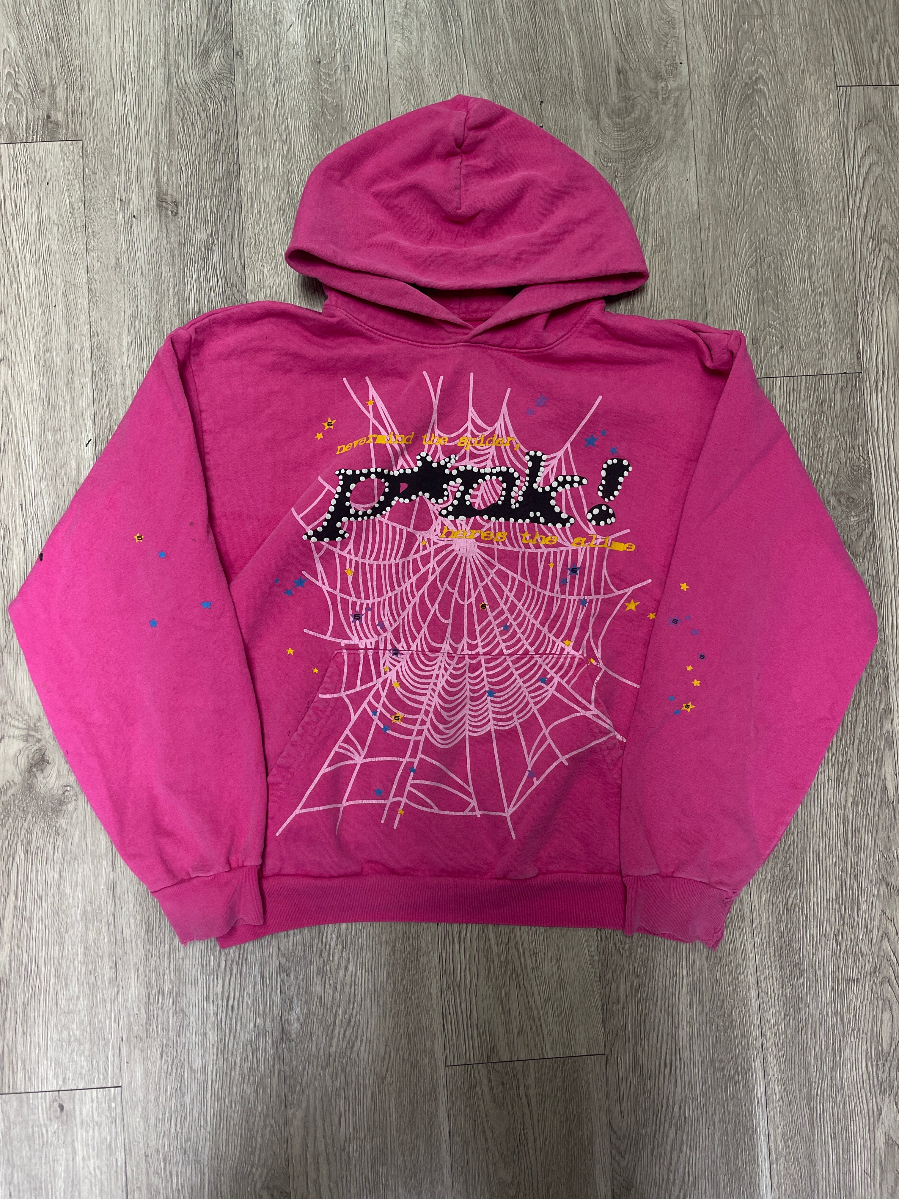 Sp5der Pink P*nk Hoodie