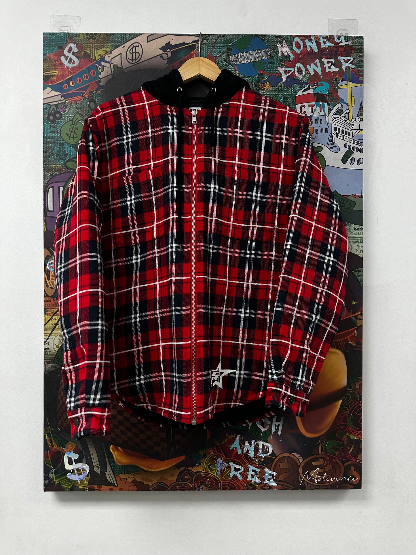 Sp5der Flannel Black Red Used Medium