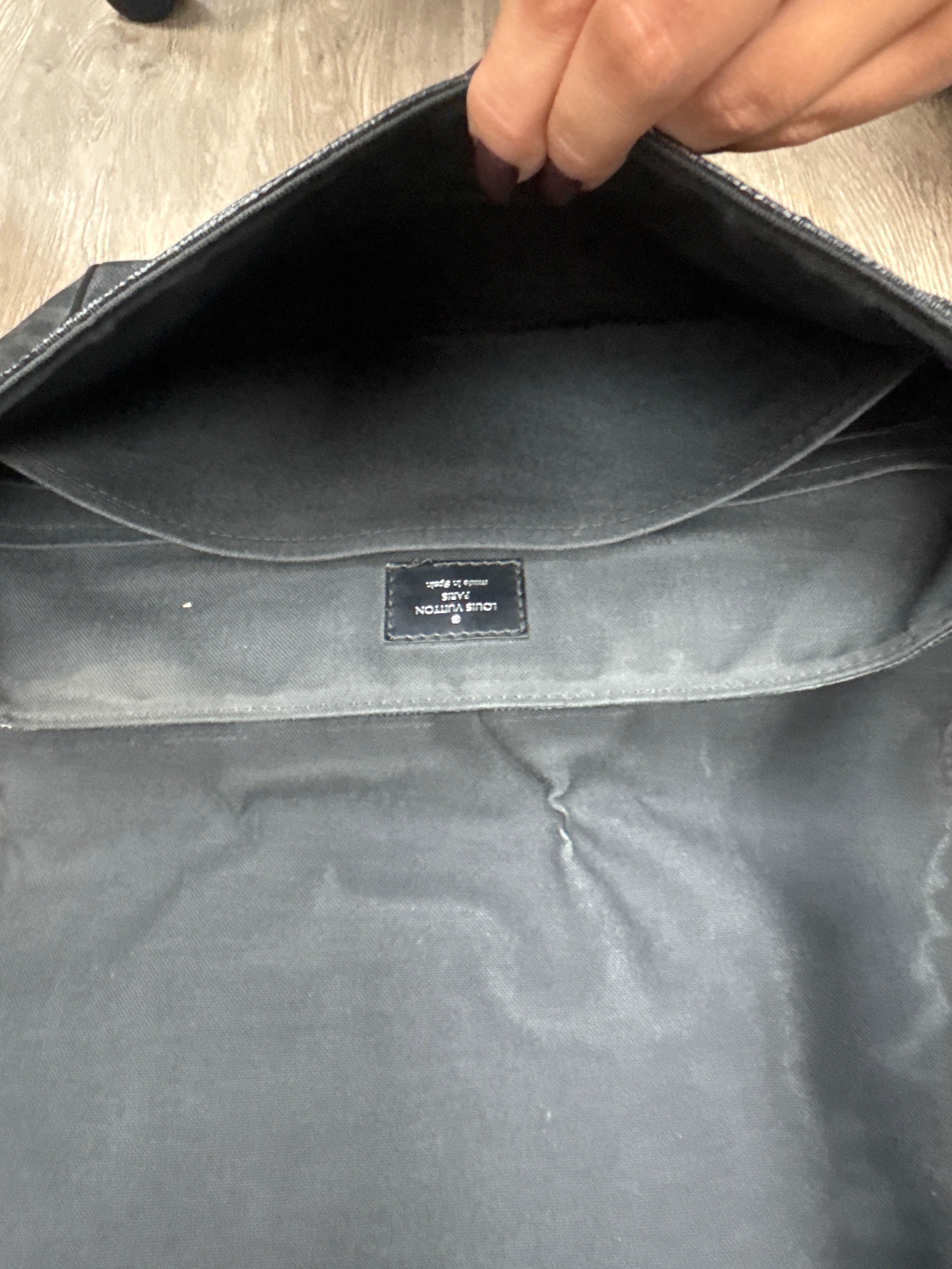 Louis Vuitton Black Damier Graphite Bag