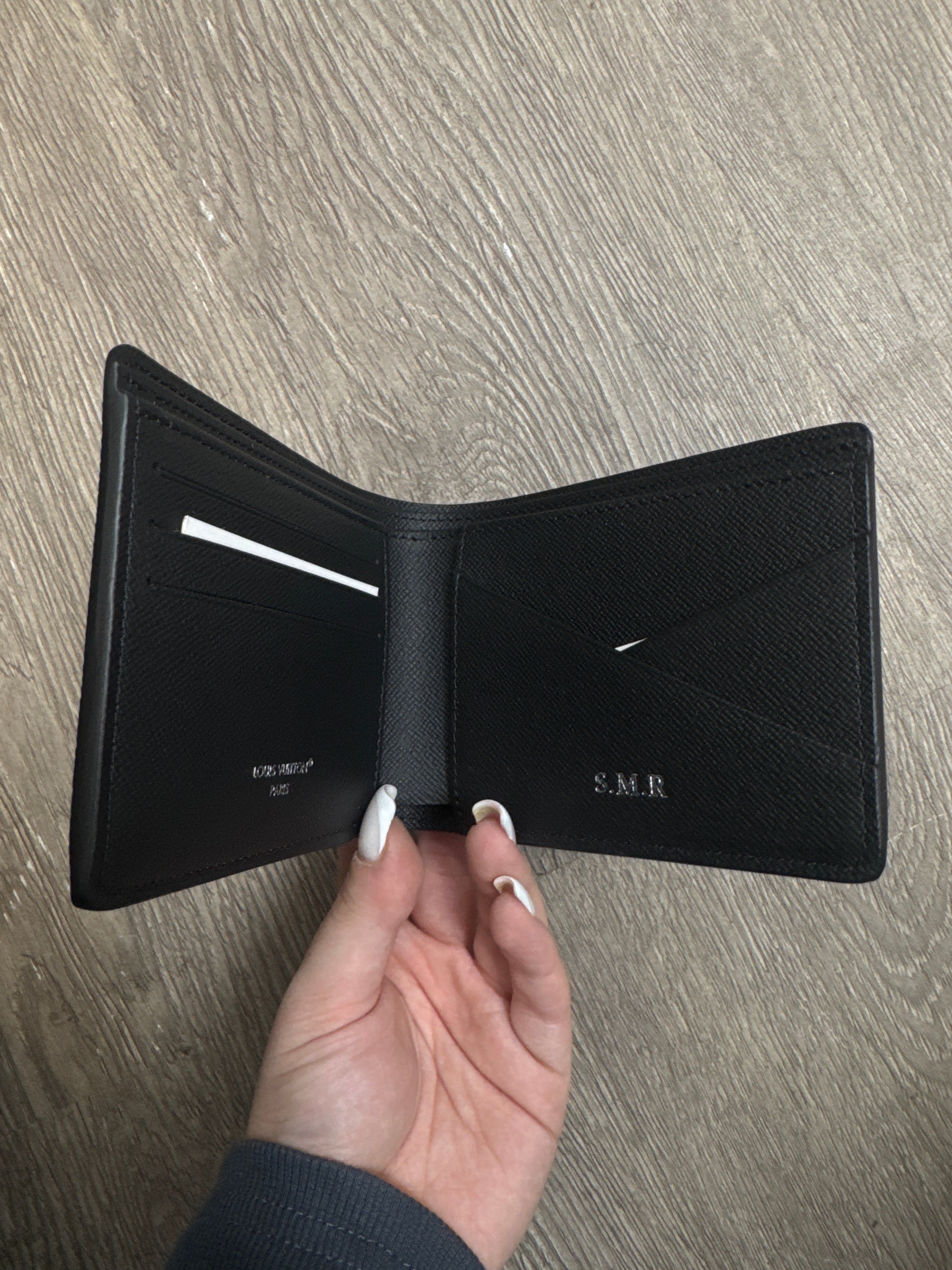 Louis Vuitton Black Monogram Multiple (Custom) Wallet