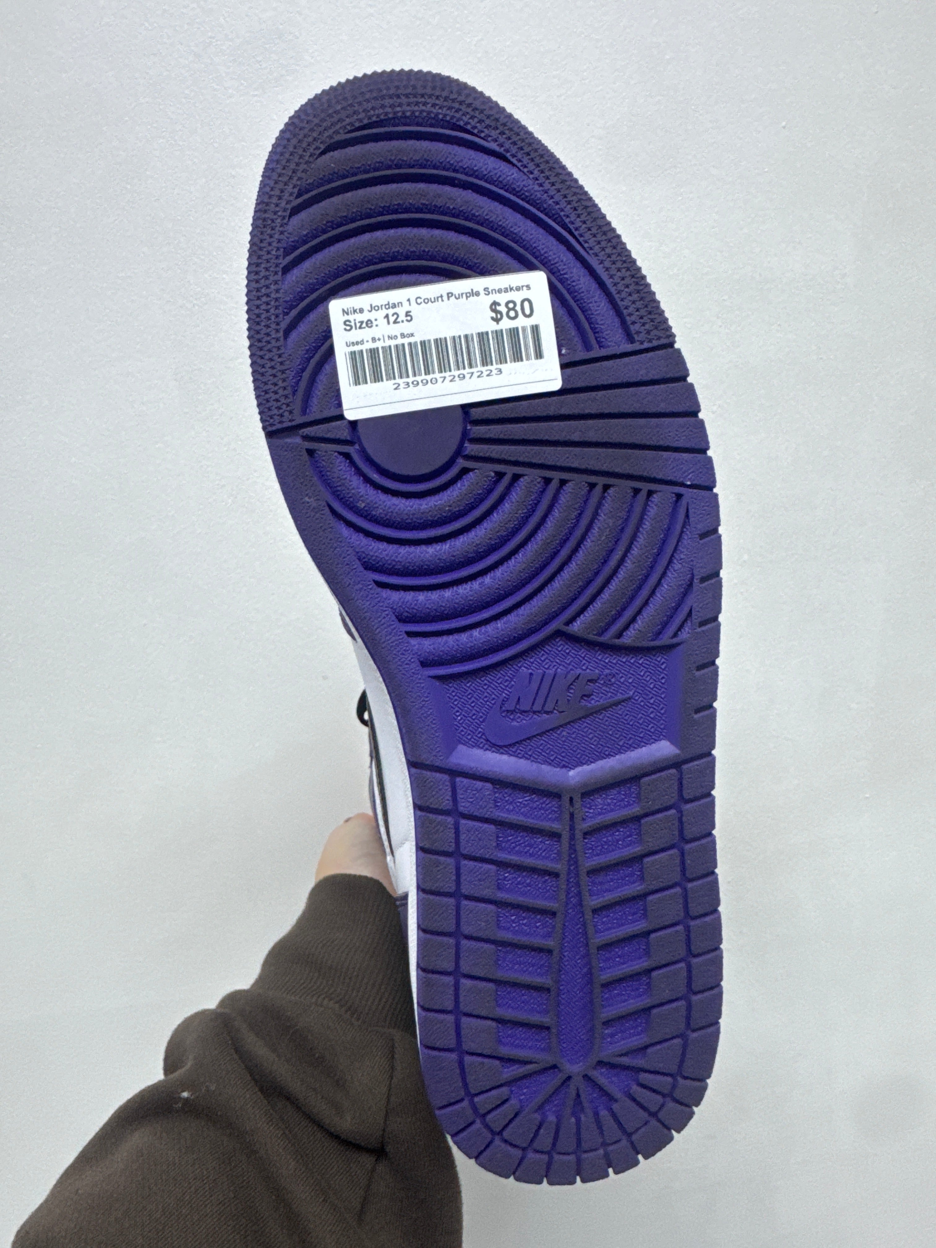 Nike Jordan 1 Court Purple Sneakers