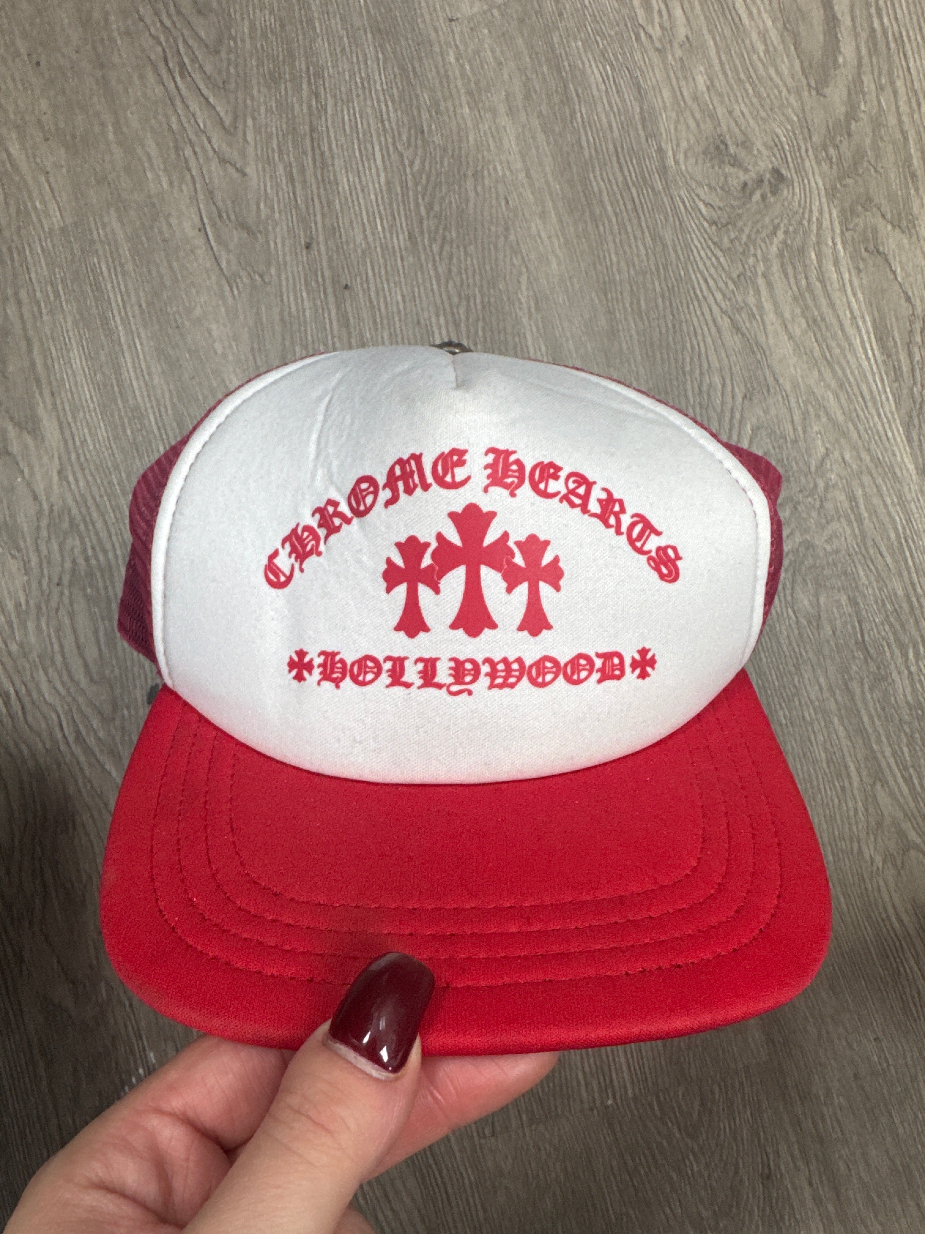 Chrome Hearts Red King Taco Cap
