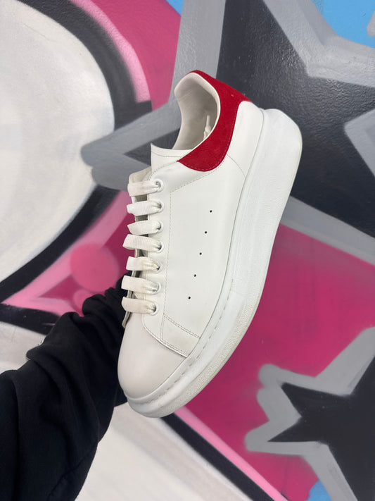 McQueen Oversized Sneaker White Red (EU 46) Used With Box