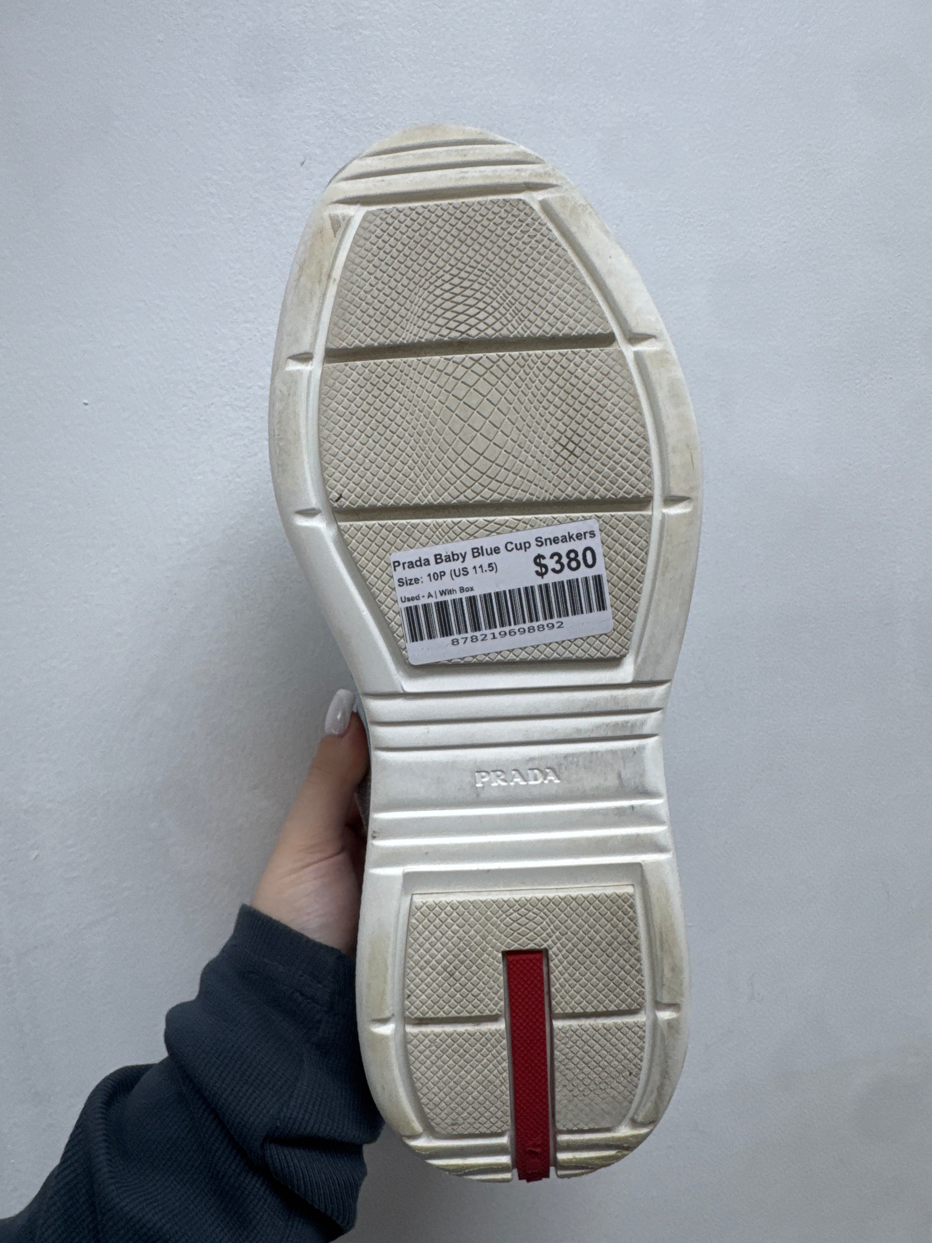 Prada Baby Blue Cup Sneakers