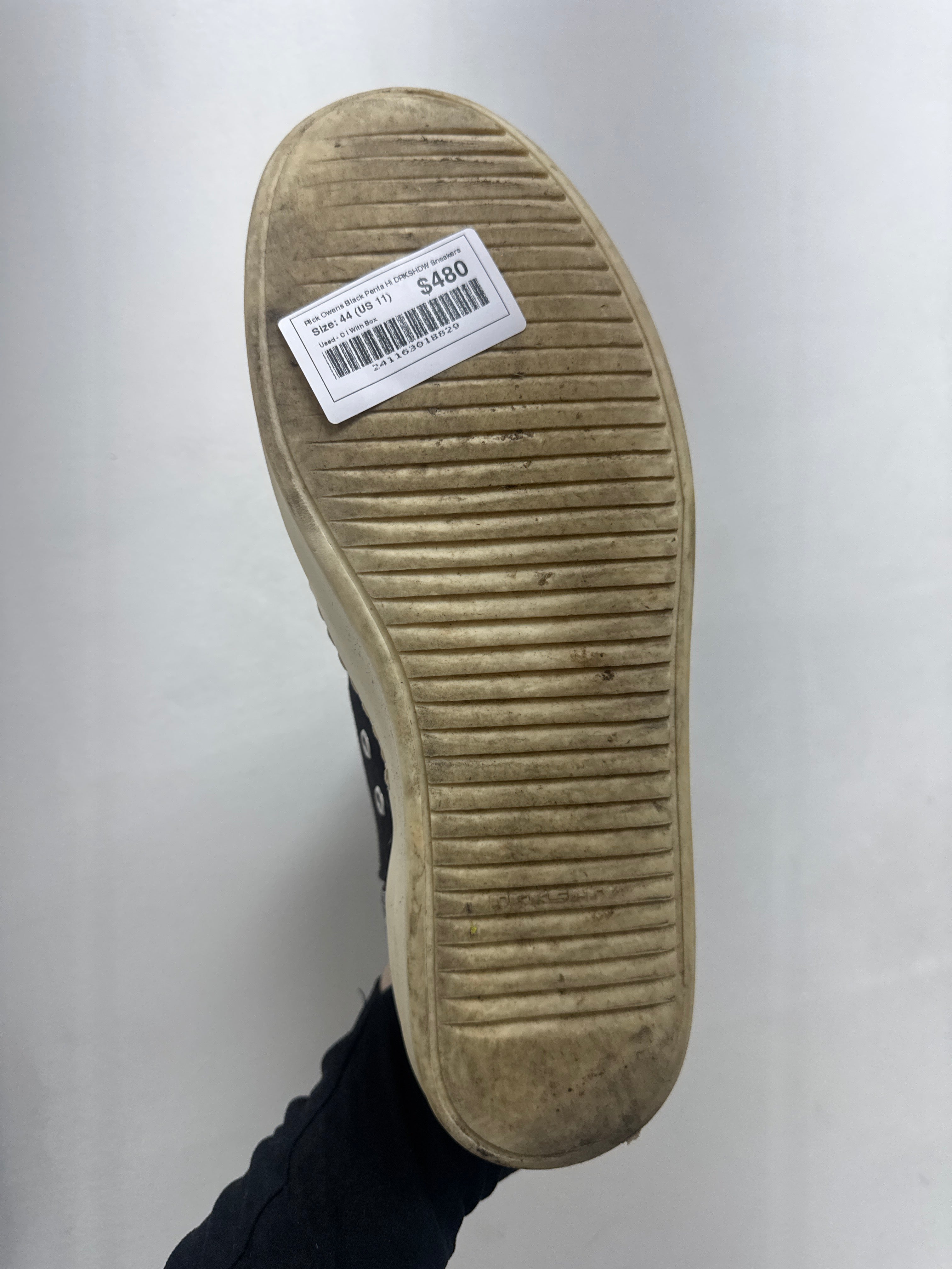 Rick Owens Black Penta Hi DRKSHDW Sneakers