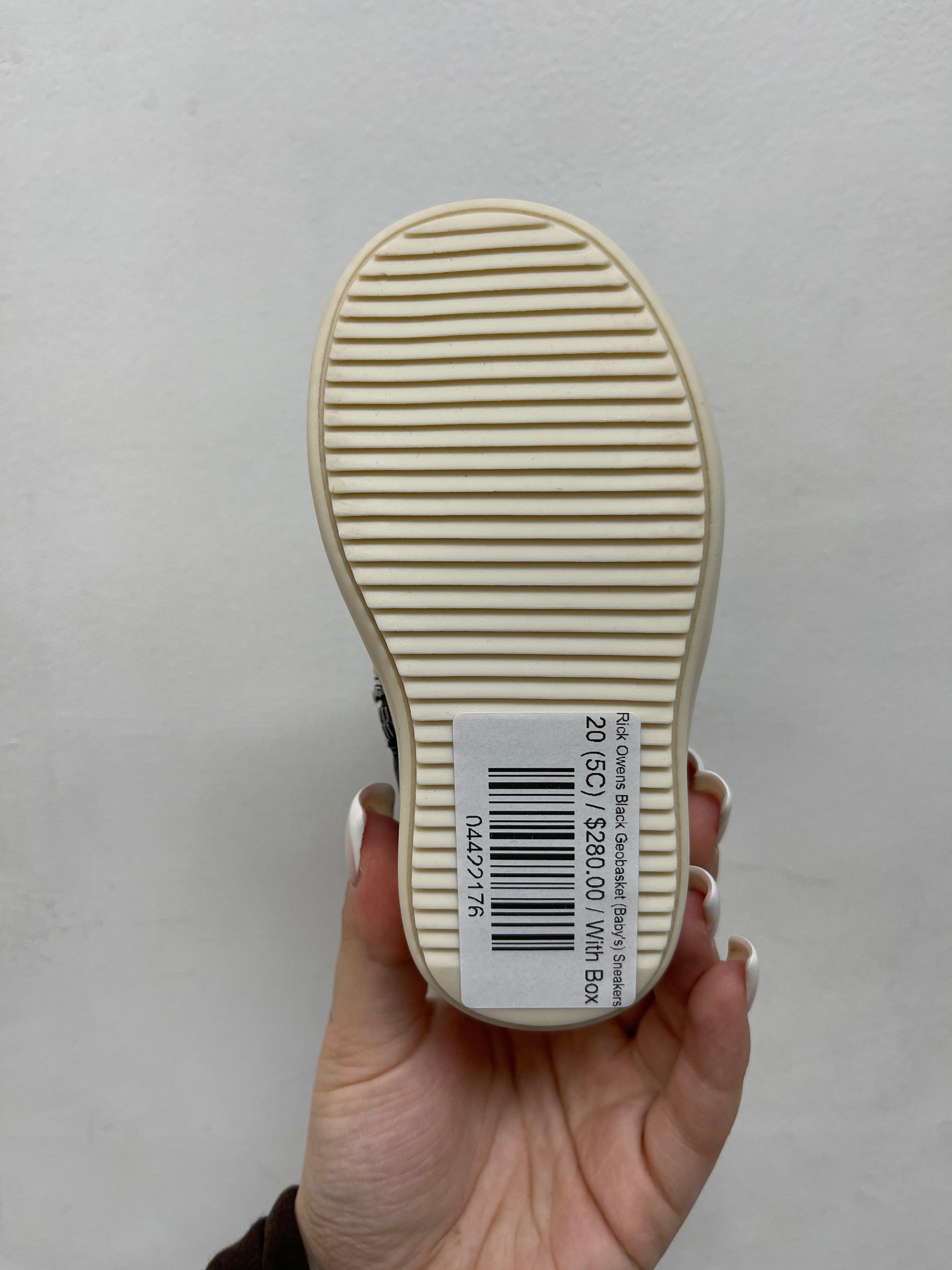 Rick Owens Black Geobasket (Baby's) Sneakers
