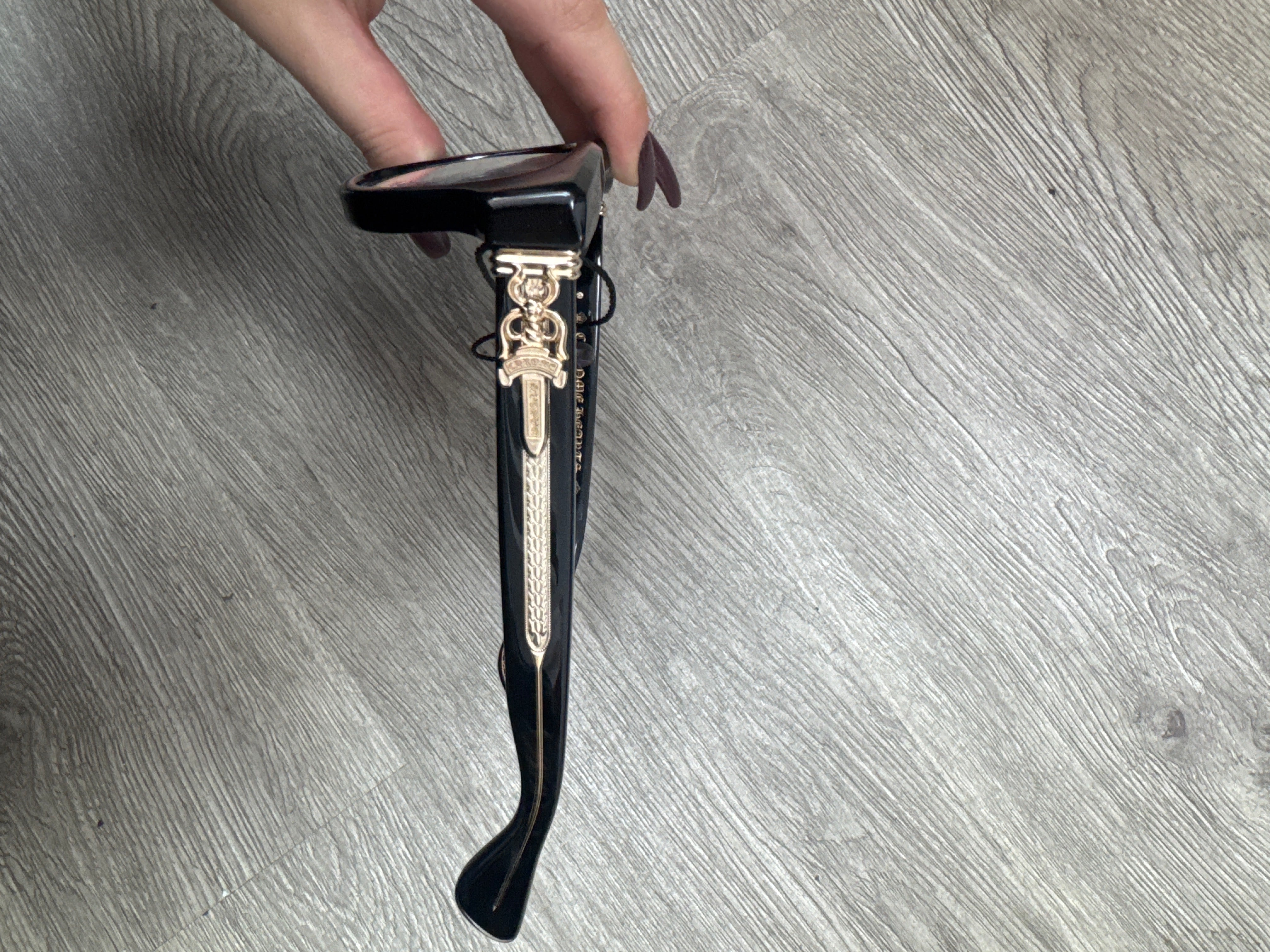 Chrome Hearts Black Gold 18K Cuntvoluted Glasses