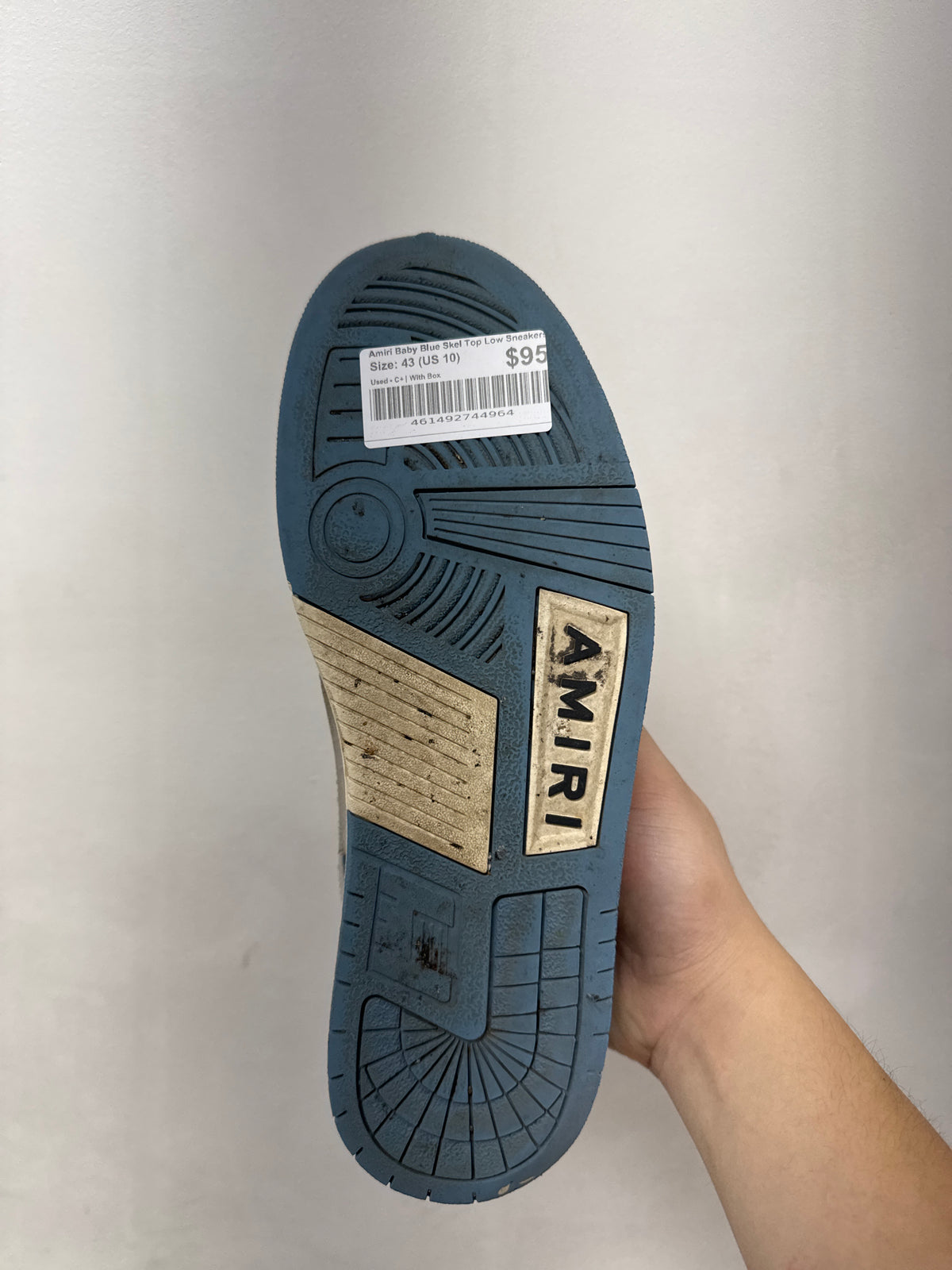 Amiri Baby Blue Skel Top Low Sneakers