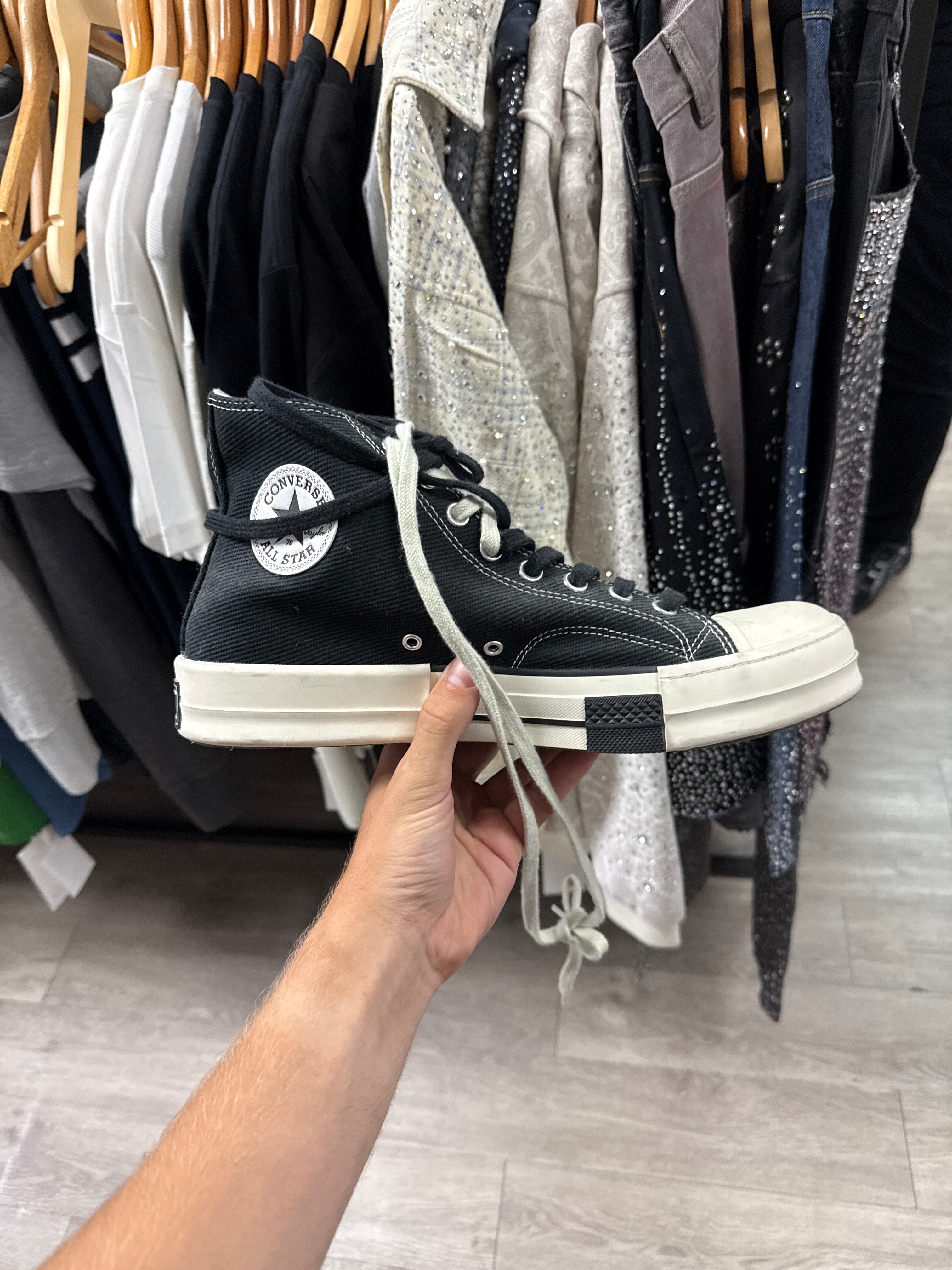 Rick Owens Drkshdw Converse High Top Used 11.5 No Box