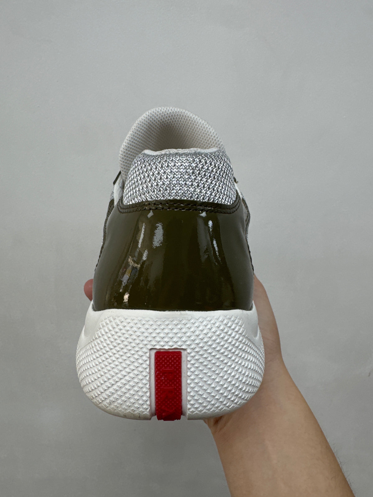 Prada Loren Olive Green Cup Sneakers