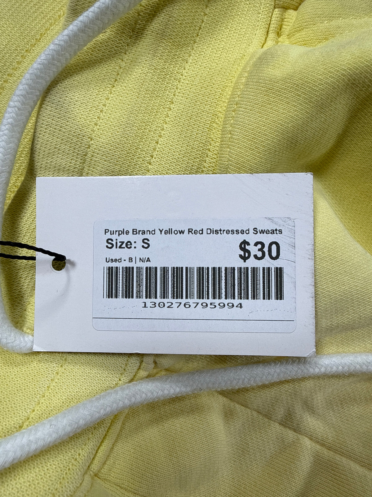 Purple Brand Yellow Red Distressed Sweats