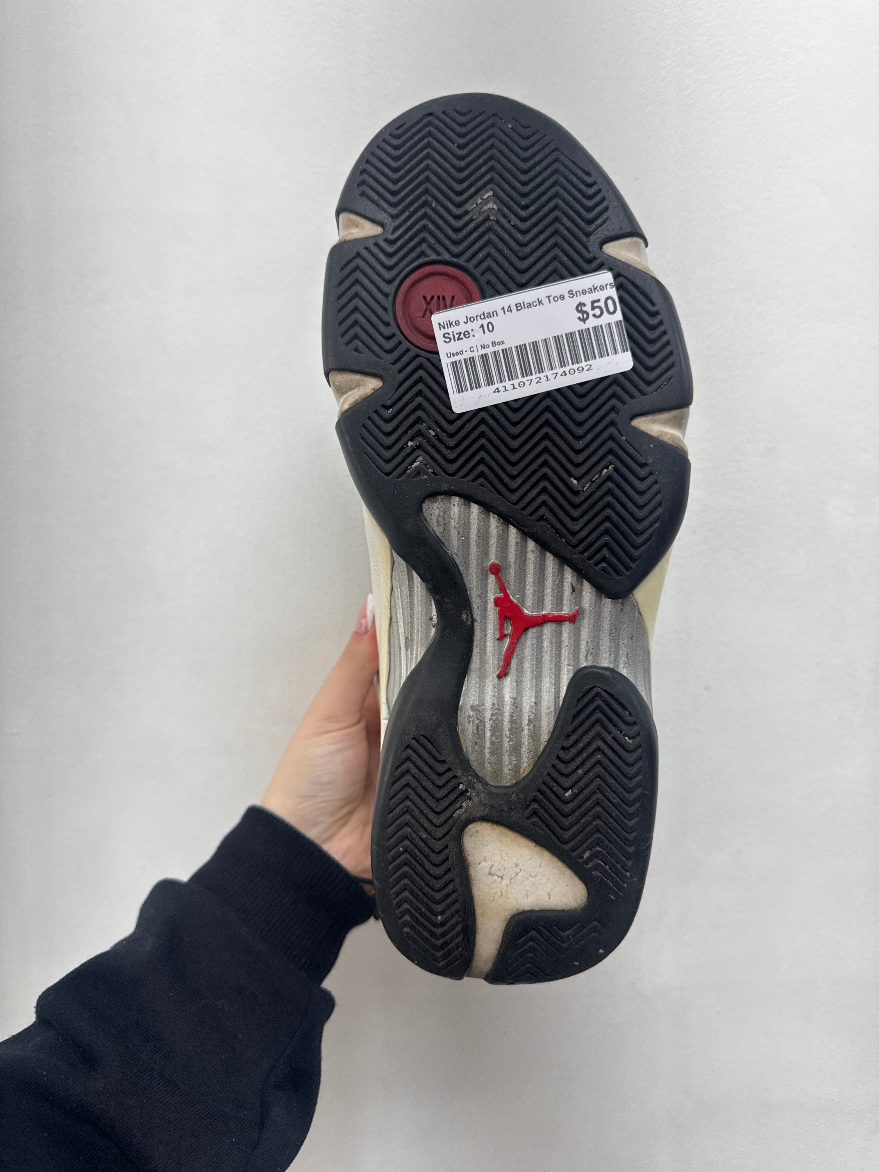 Nike Jordan 14 Black Toe Sneakers