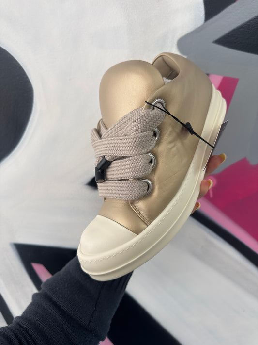Rick Owens Jumbo Lace Low Gold Milk (EU 40) New With Box