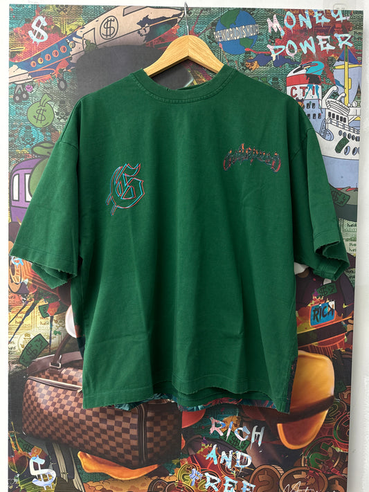 Godspeed Natural Disaster Tee Forest Green