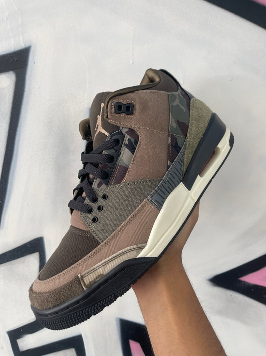 Jordan 3 Patchwork Camo Lightly Worn With Box