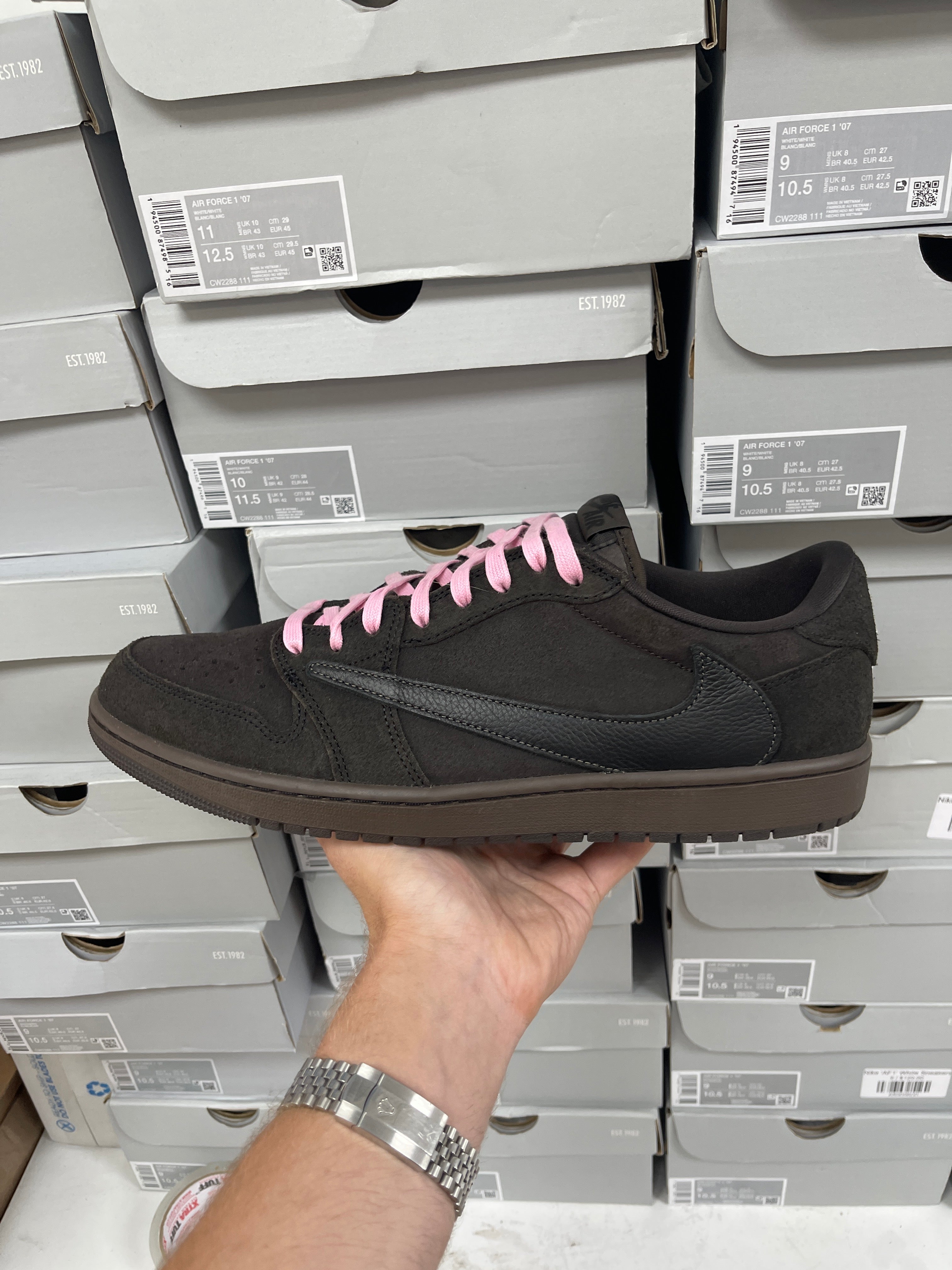 Jordan 1 Low Travis Scott Velvet Sneakers