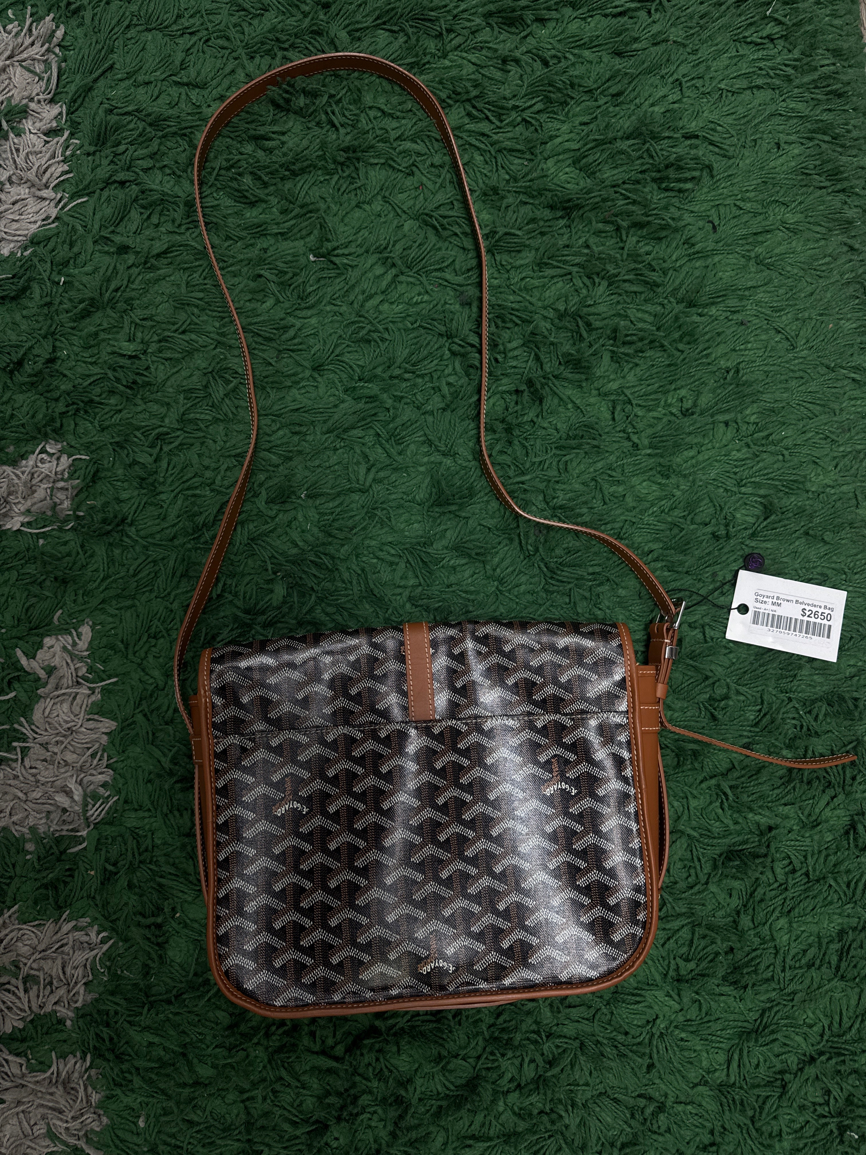 Goyard Brown Belvedere Bag