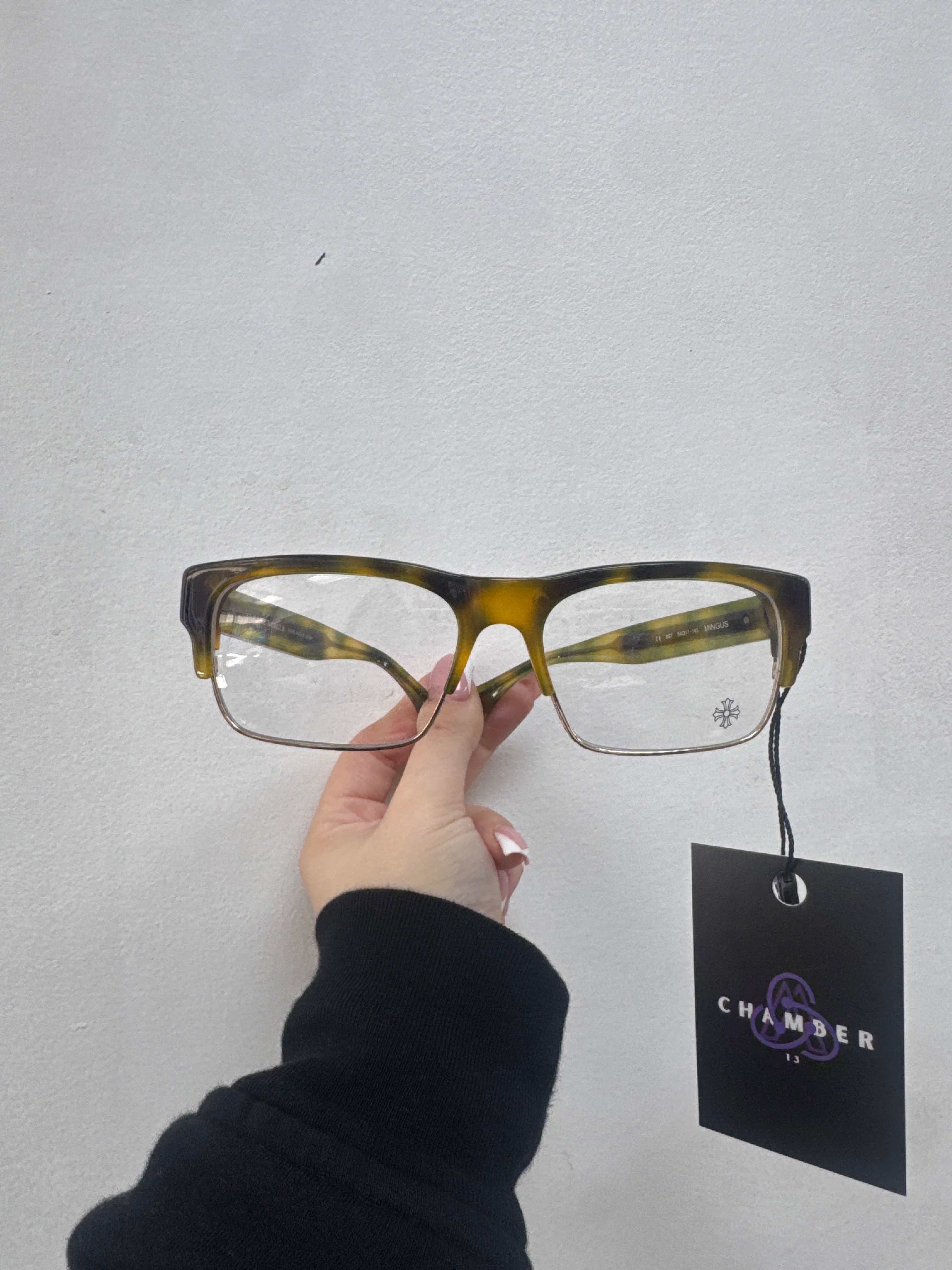 Chrome Hearts Green Mingus Clear Glasses