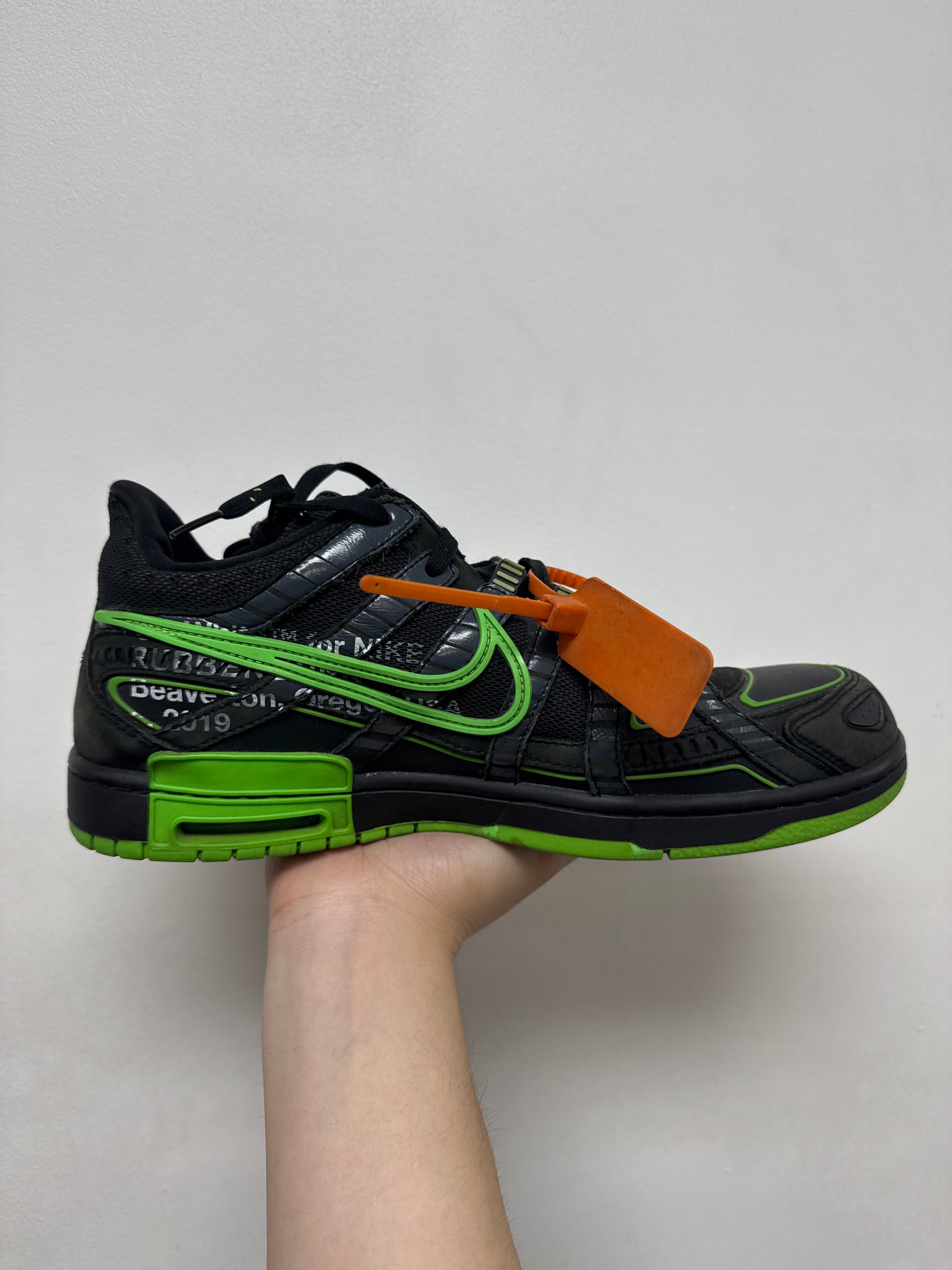 Nike Off White Rubber Dunk Low Black Sneakers