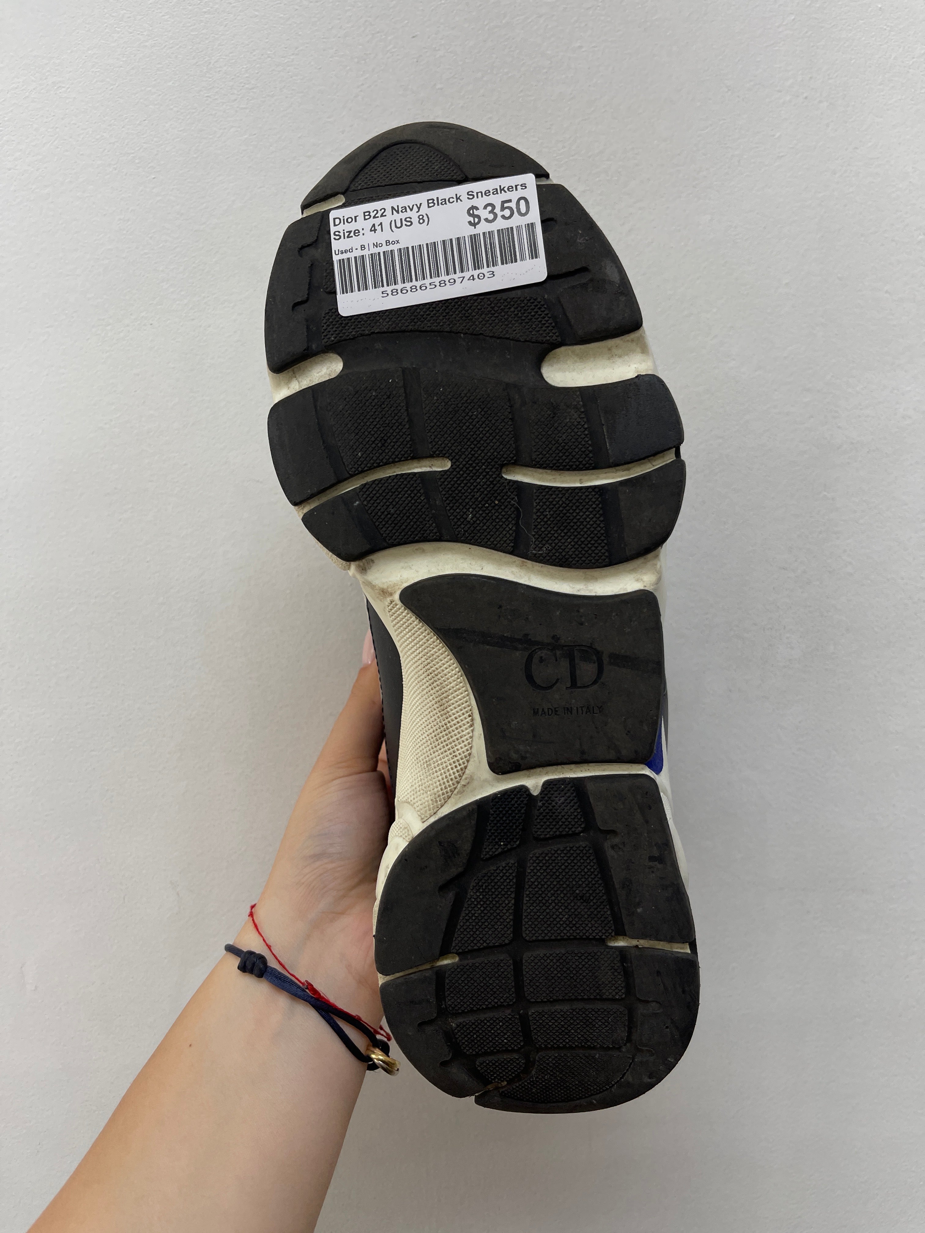 Dior B22 Navy Black Sneakers