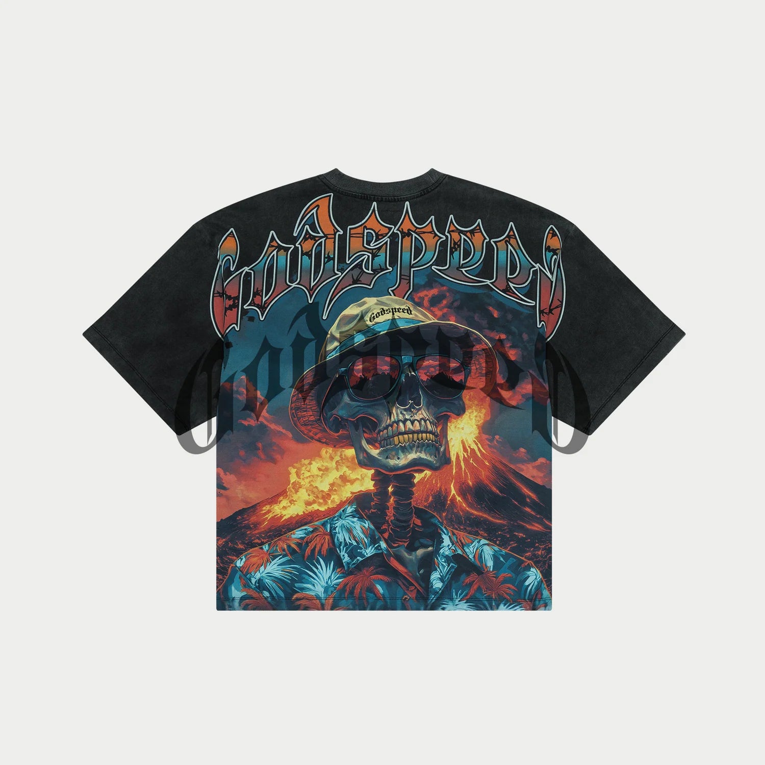 Godspeed 'Natural Disaster' Black Wash Tee