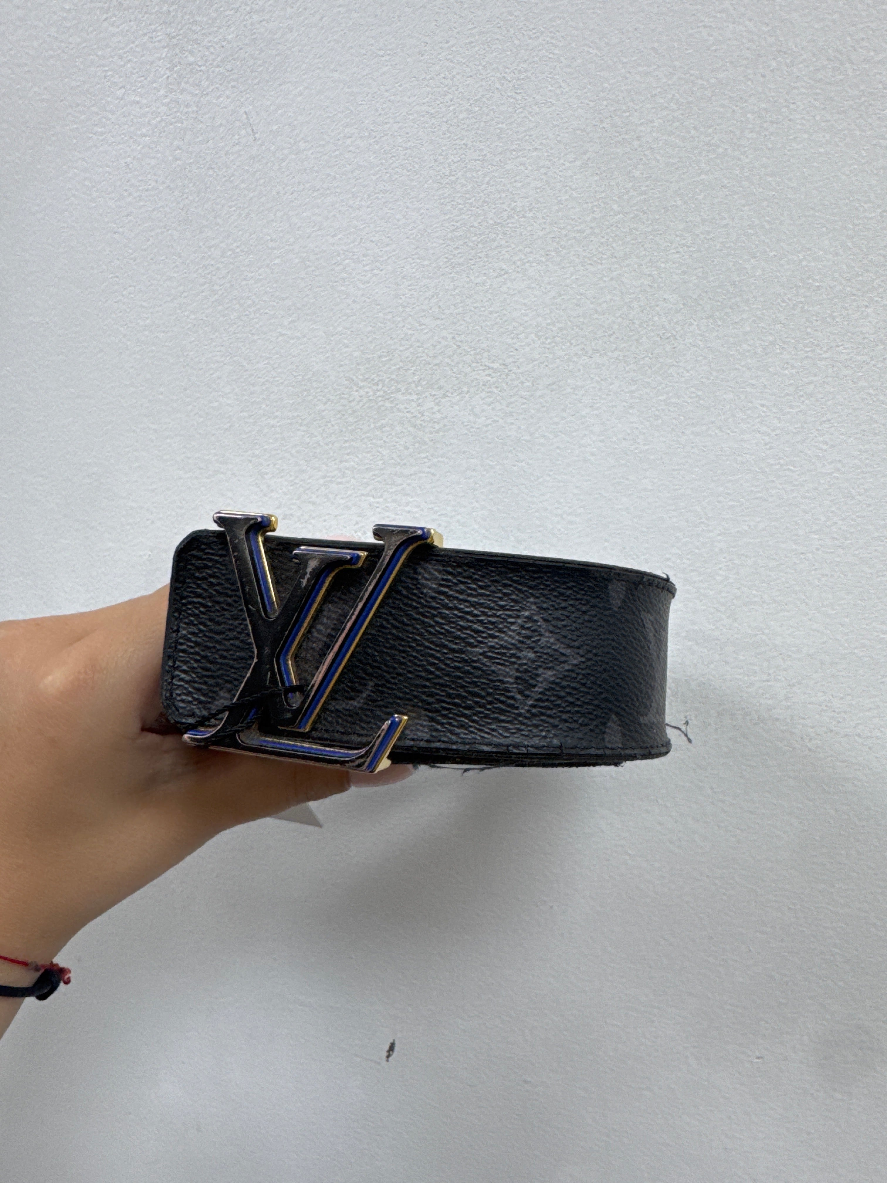 Louis Vuitton Black Monogram Double Layered (90-36) Belt