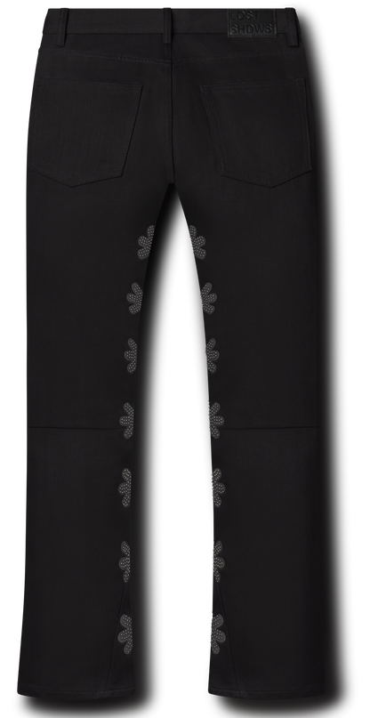 LostSHDWS Denim Black Studded Jeans