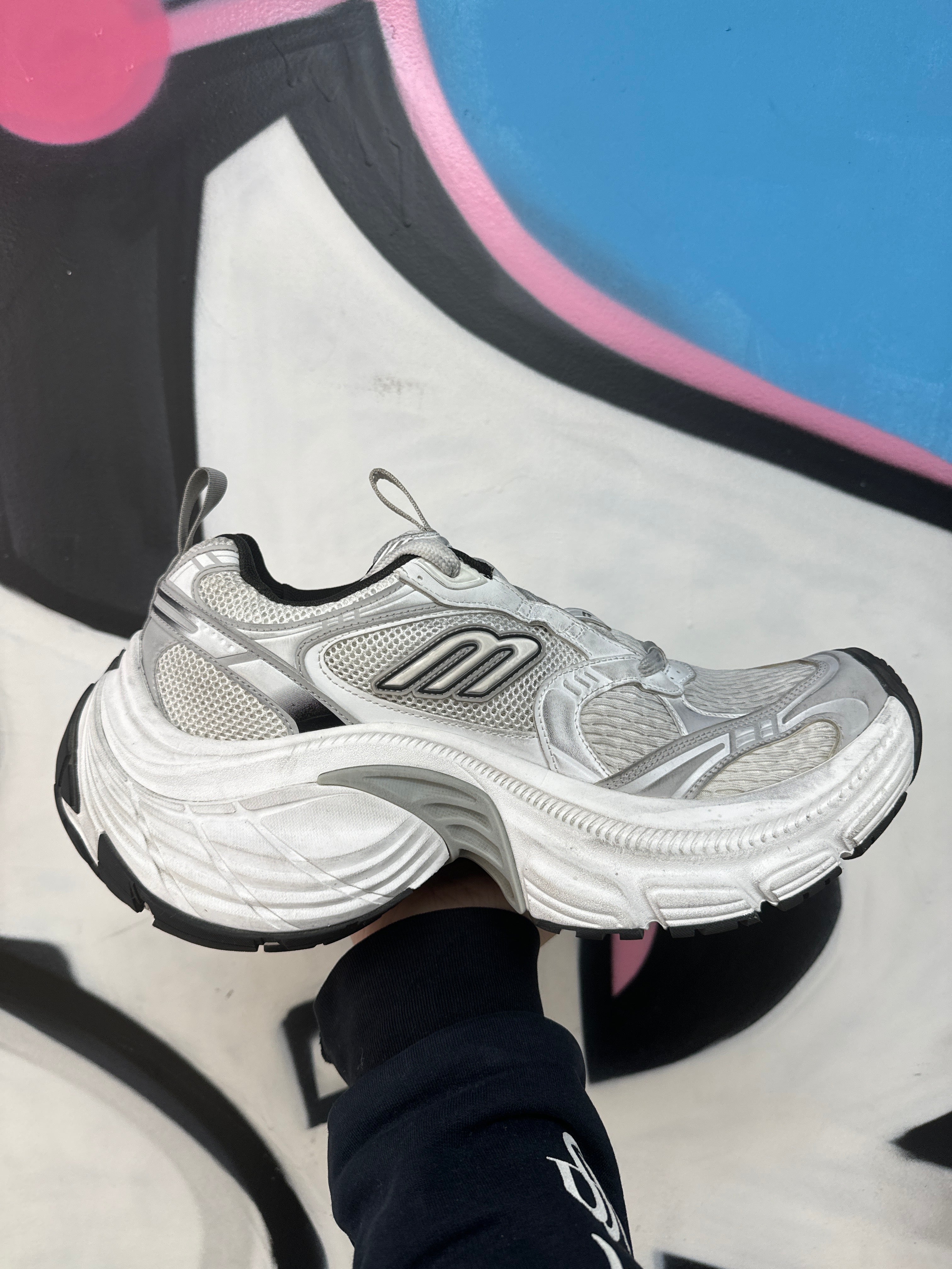 Balenciaga White Black Grey 10XL Sneakers