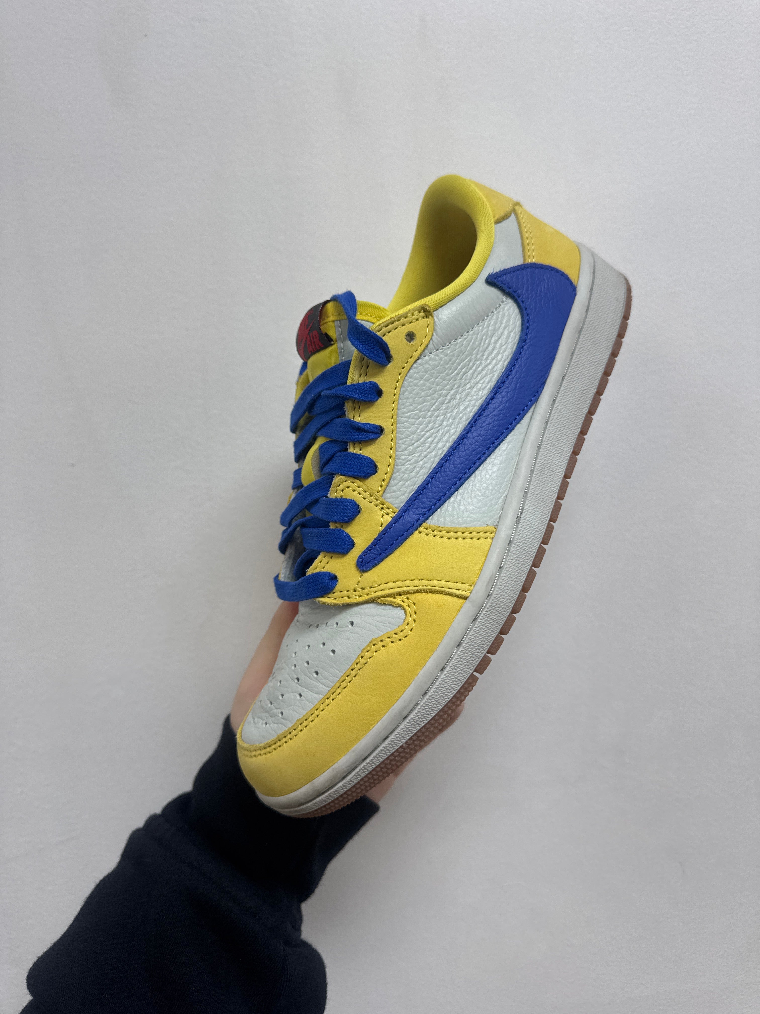 Nike Jordan 1 Travis Canary Yellow Sneakers