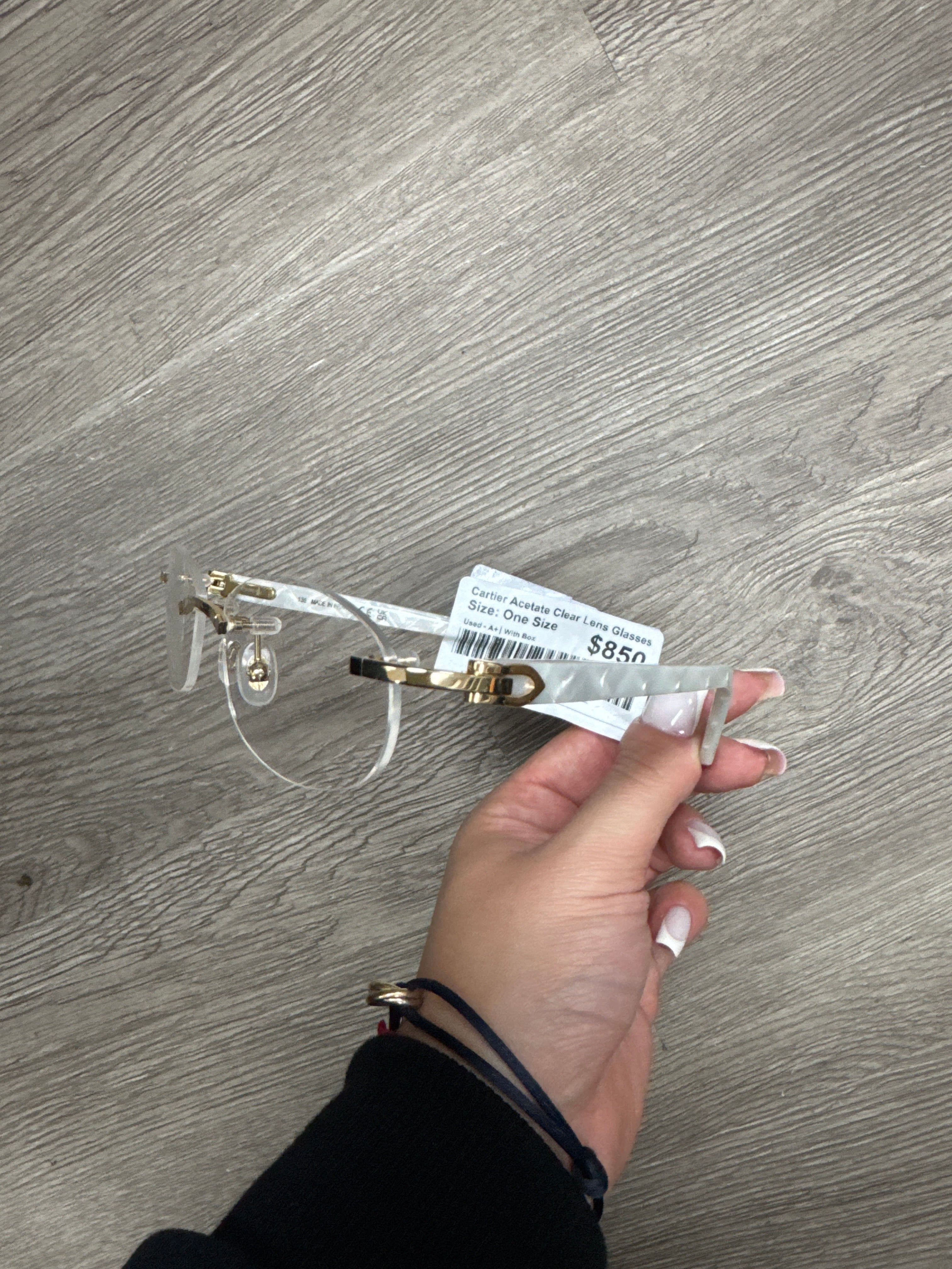 Cartier Acetate Clear Lens Glasses