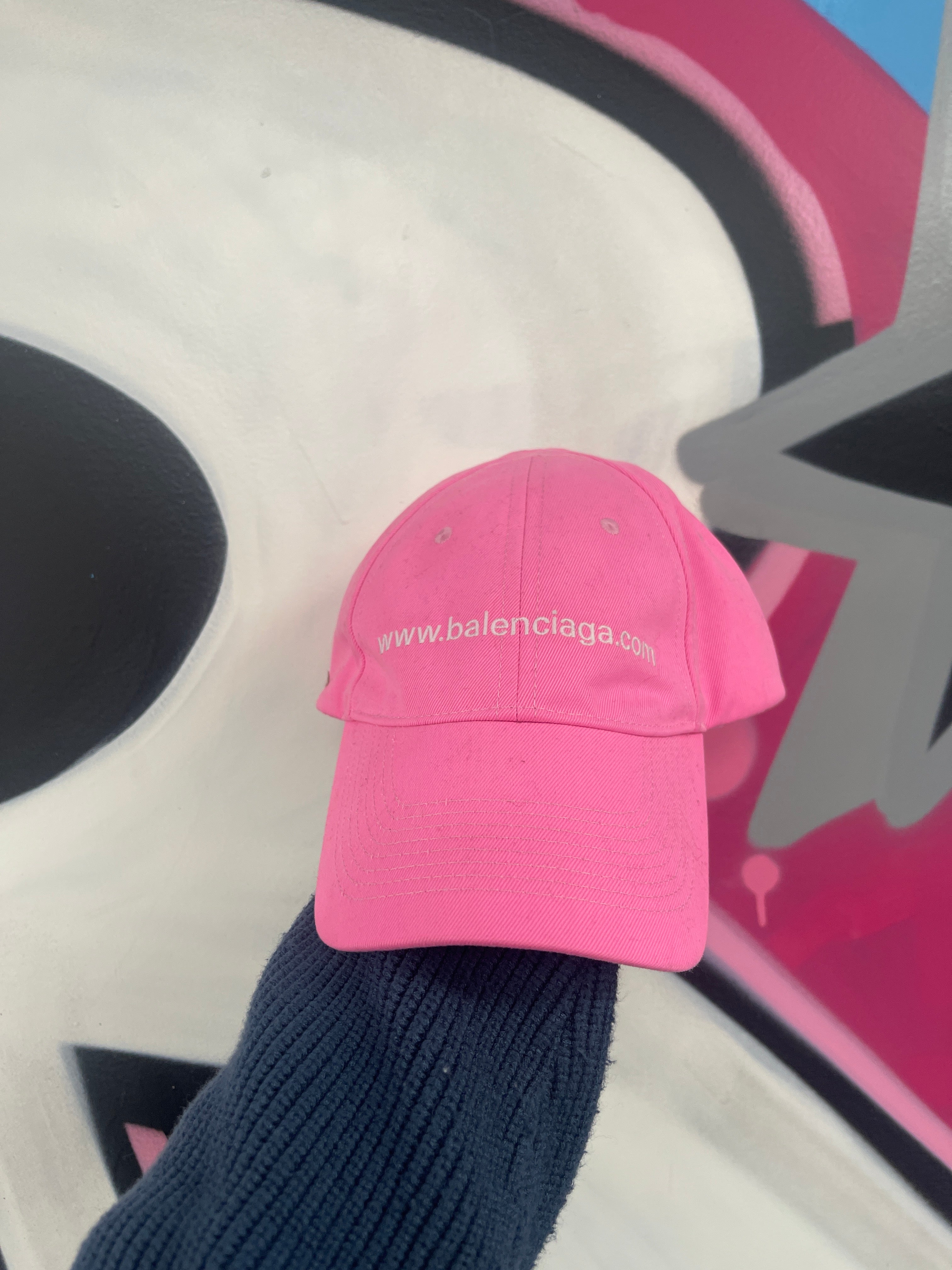 Balenciaga Cap Pink .Com New One Size With Tags