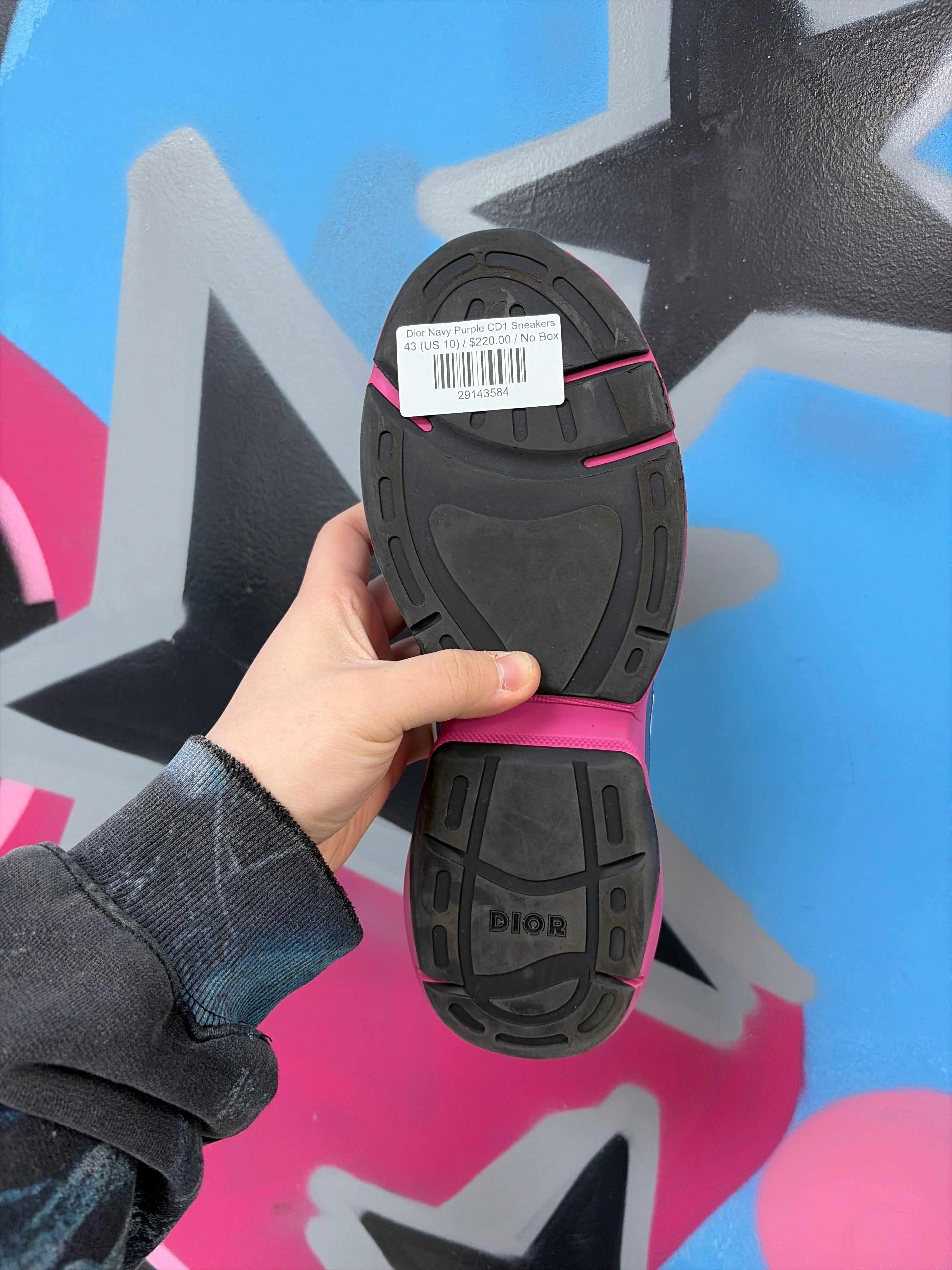 Dior Navy Purple CD1 Sneakers