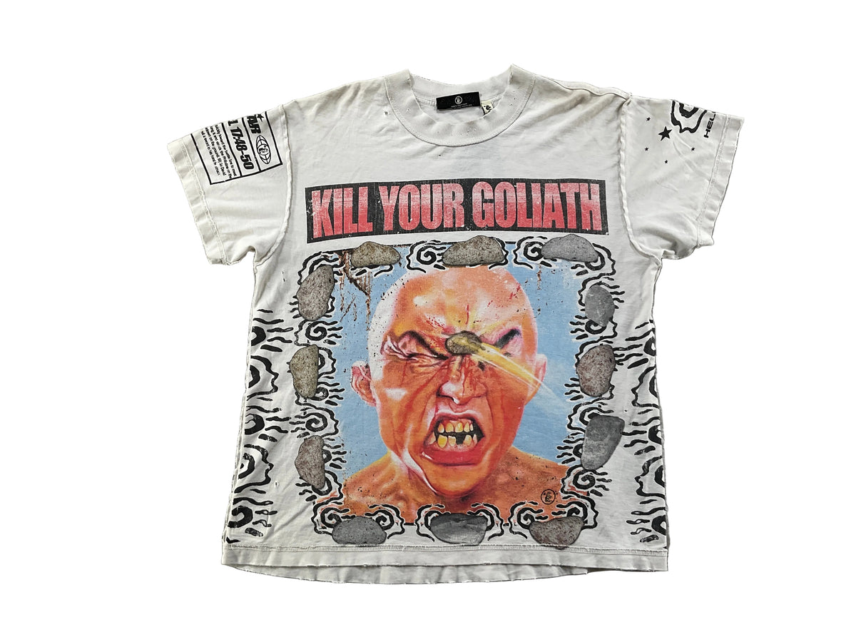 Hellstar Kill Your Goliath Tee White