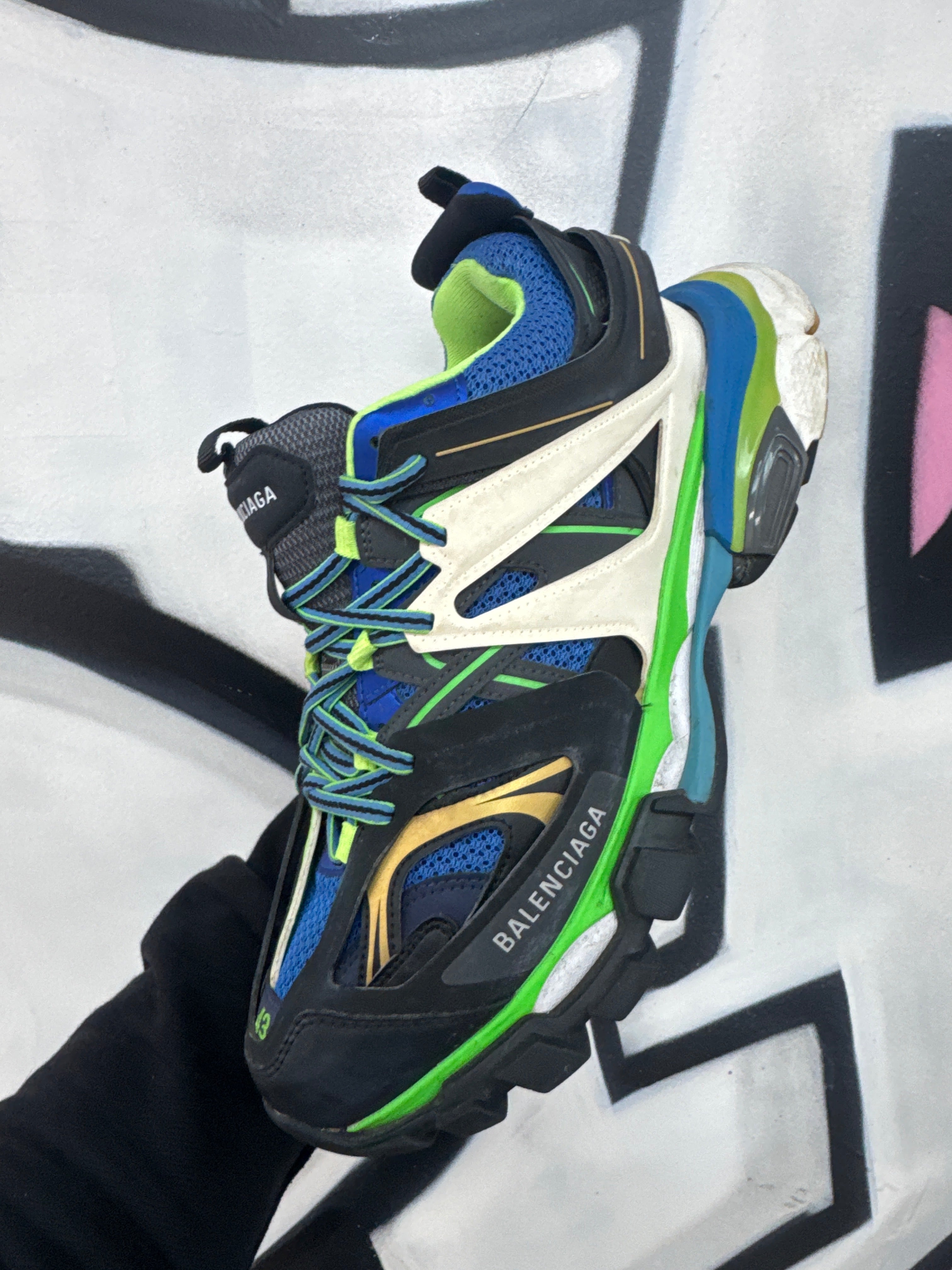 Balenciaga Track Green Blue Sneakers