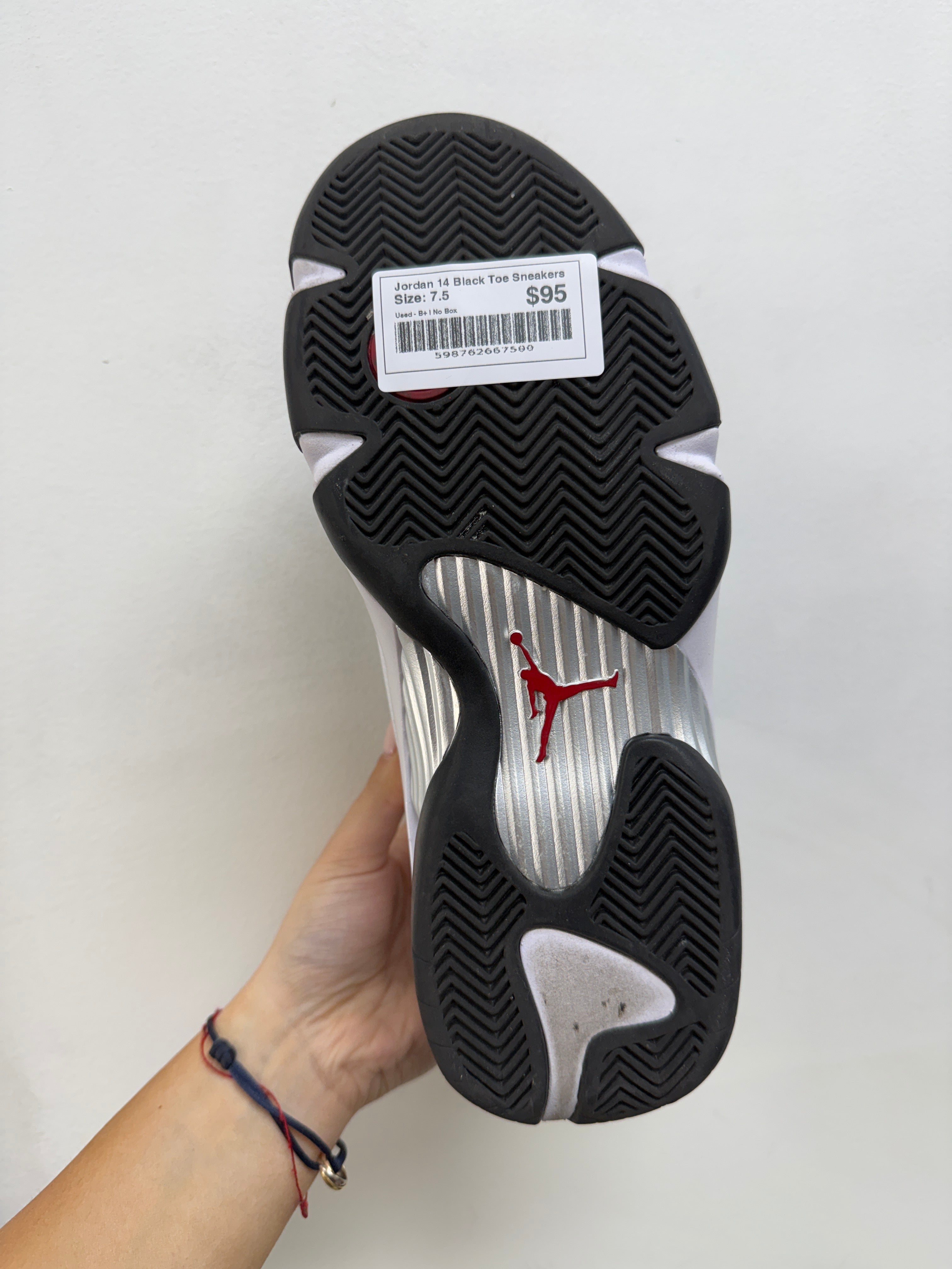 Jordan 14 Black Toe Sneakers