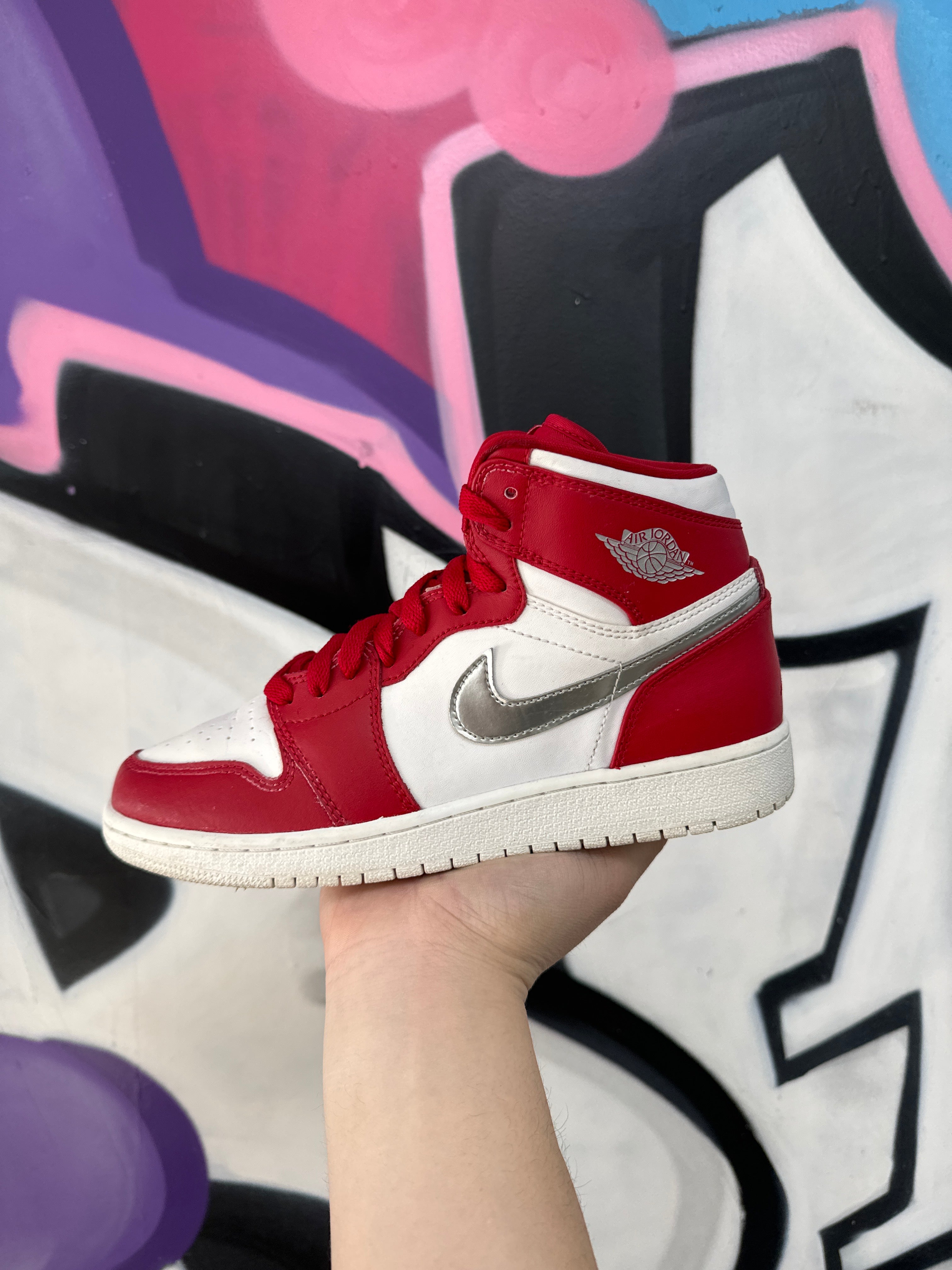 Jordan Red Silver Medal Sneakers