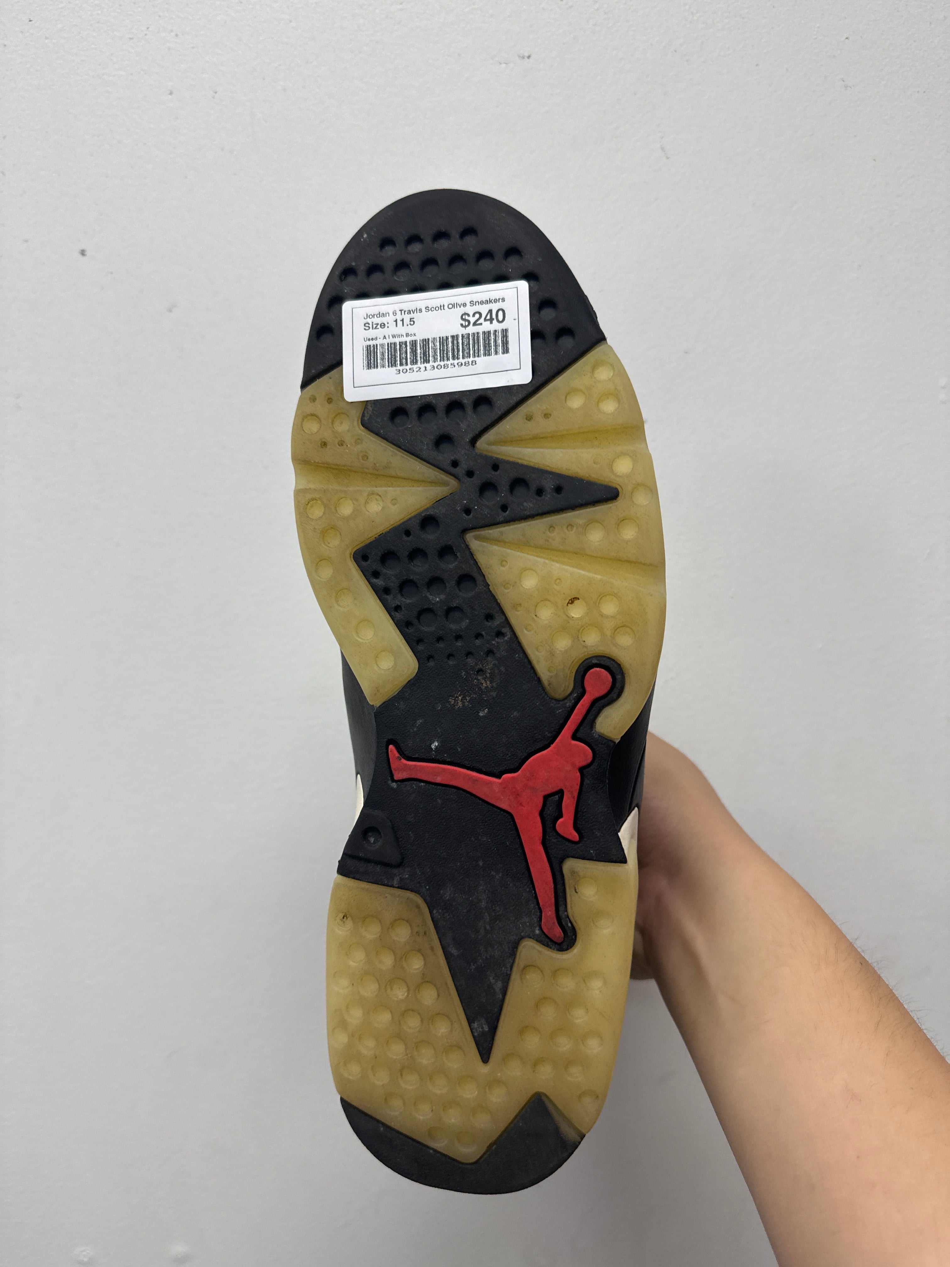 Jordan 6 Travis Scott Olive Sneakers