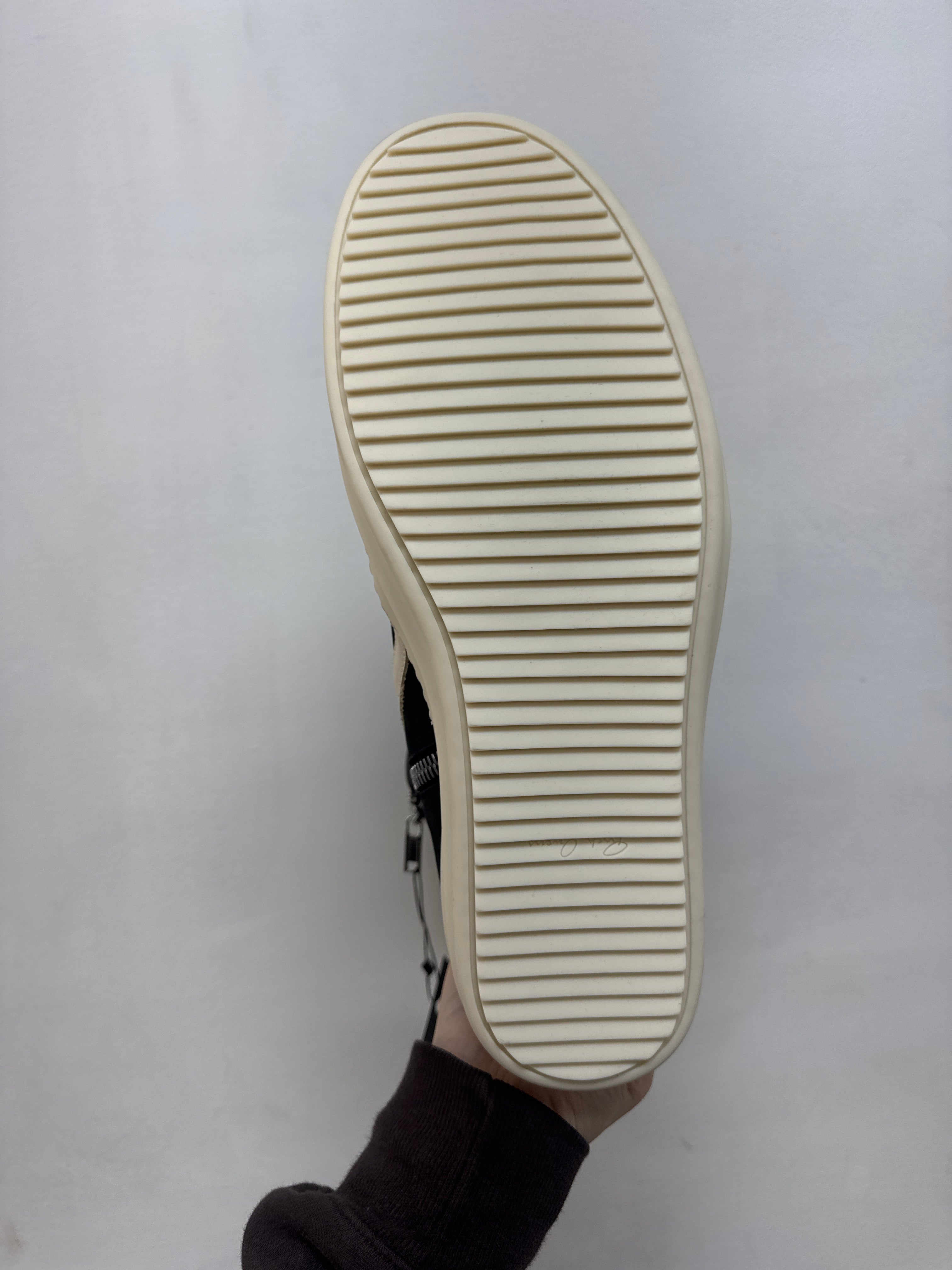 Rick Owens Black Geo Basket Jumbo Lace Hi Sneakers