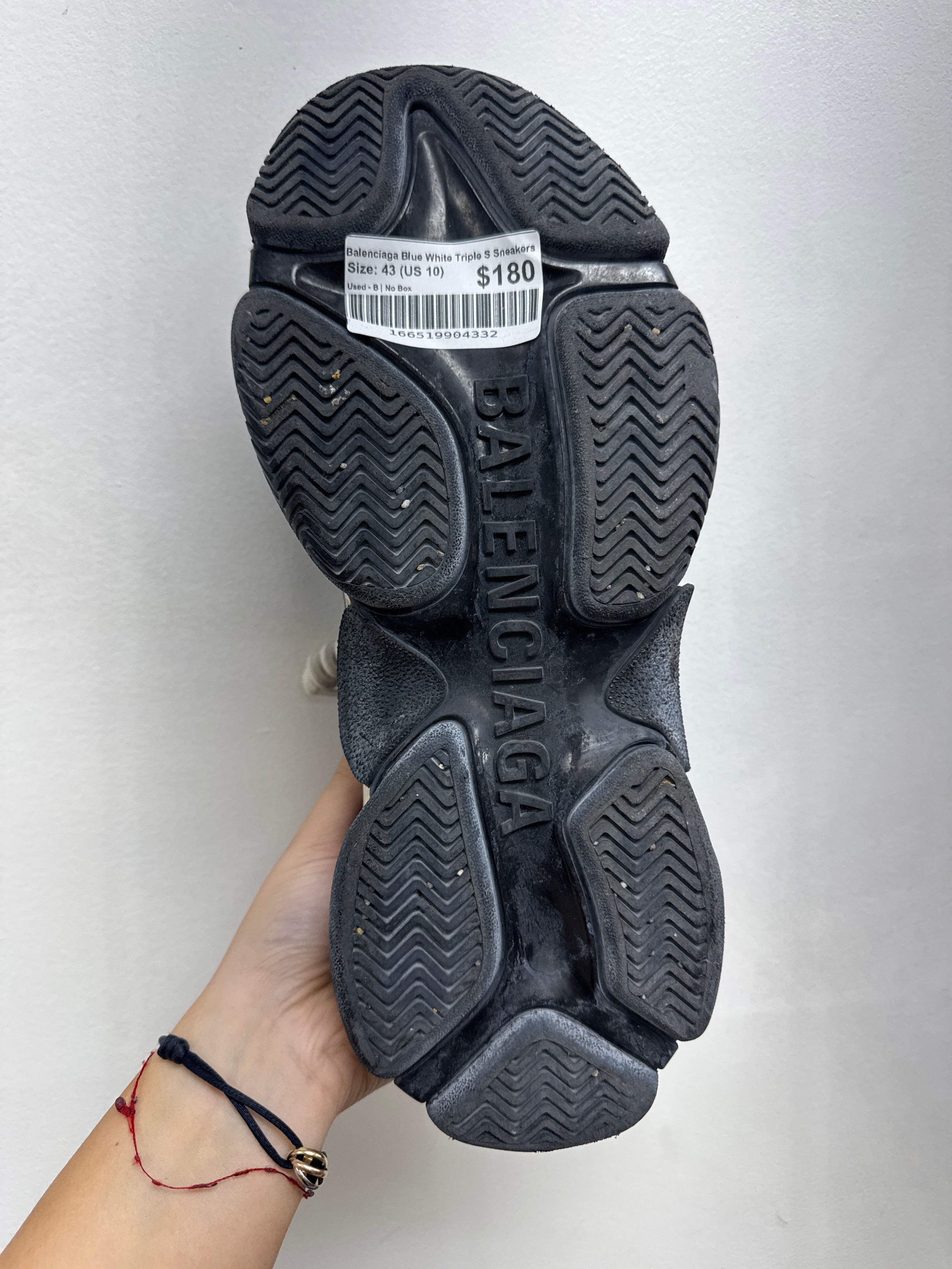 Balenciaga Blue White Triple S Sneakers
