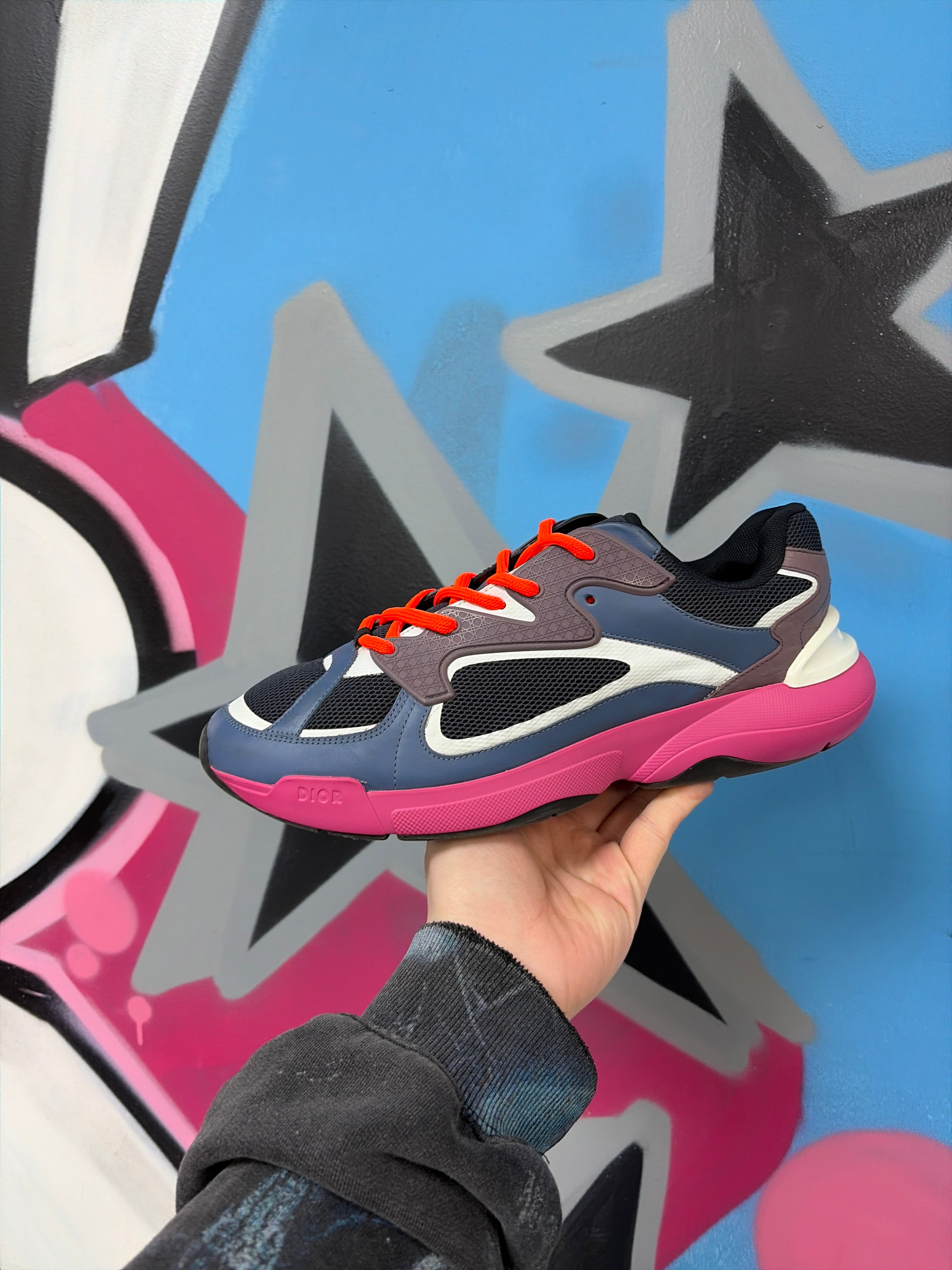 Dior Navy Purple CD1 Sneakers