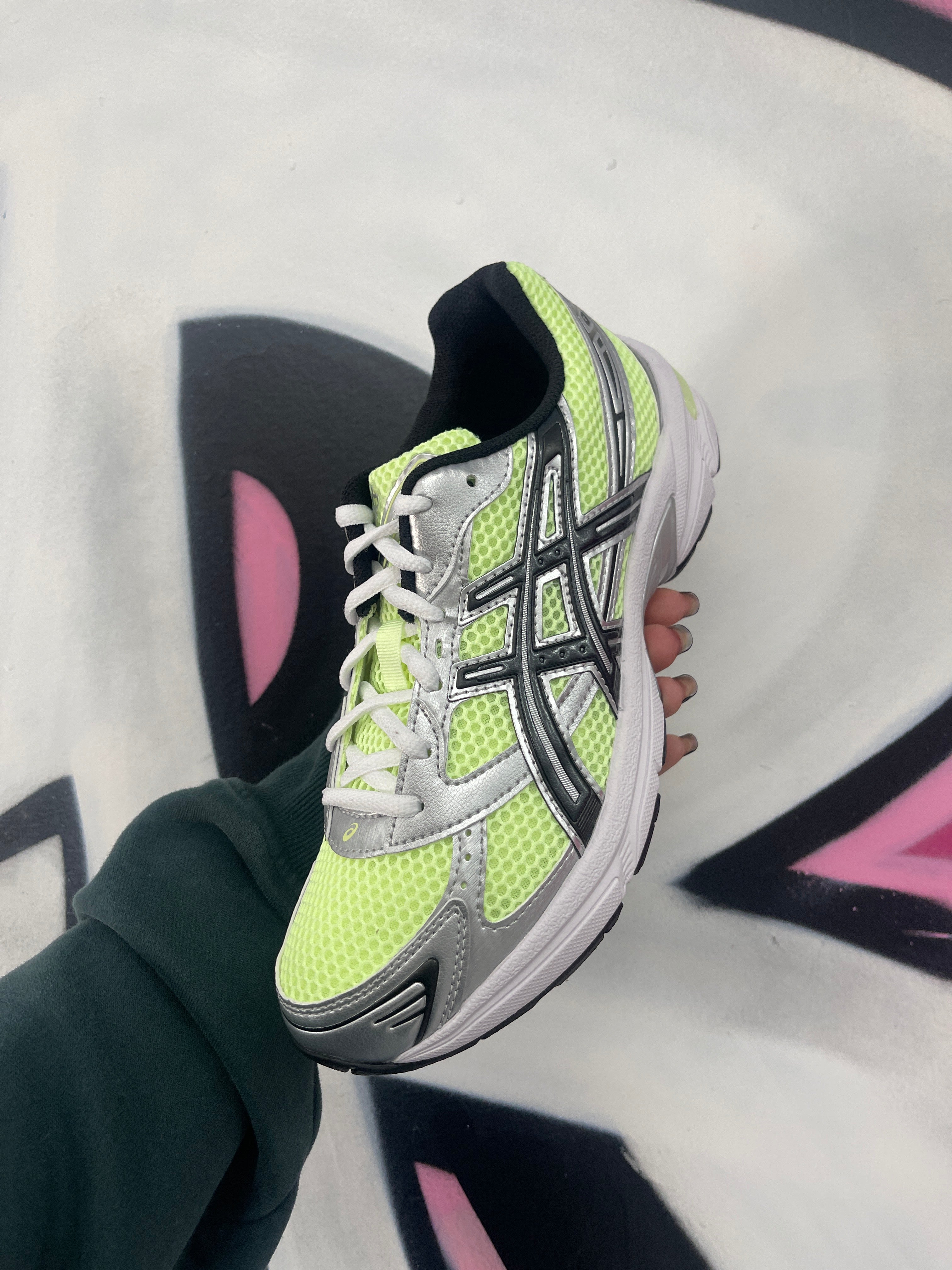Asics Gel-1130 Neon Pack Green New 7.5 With Box