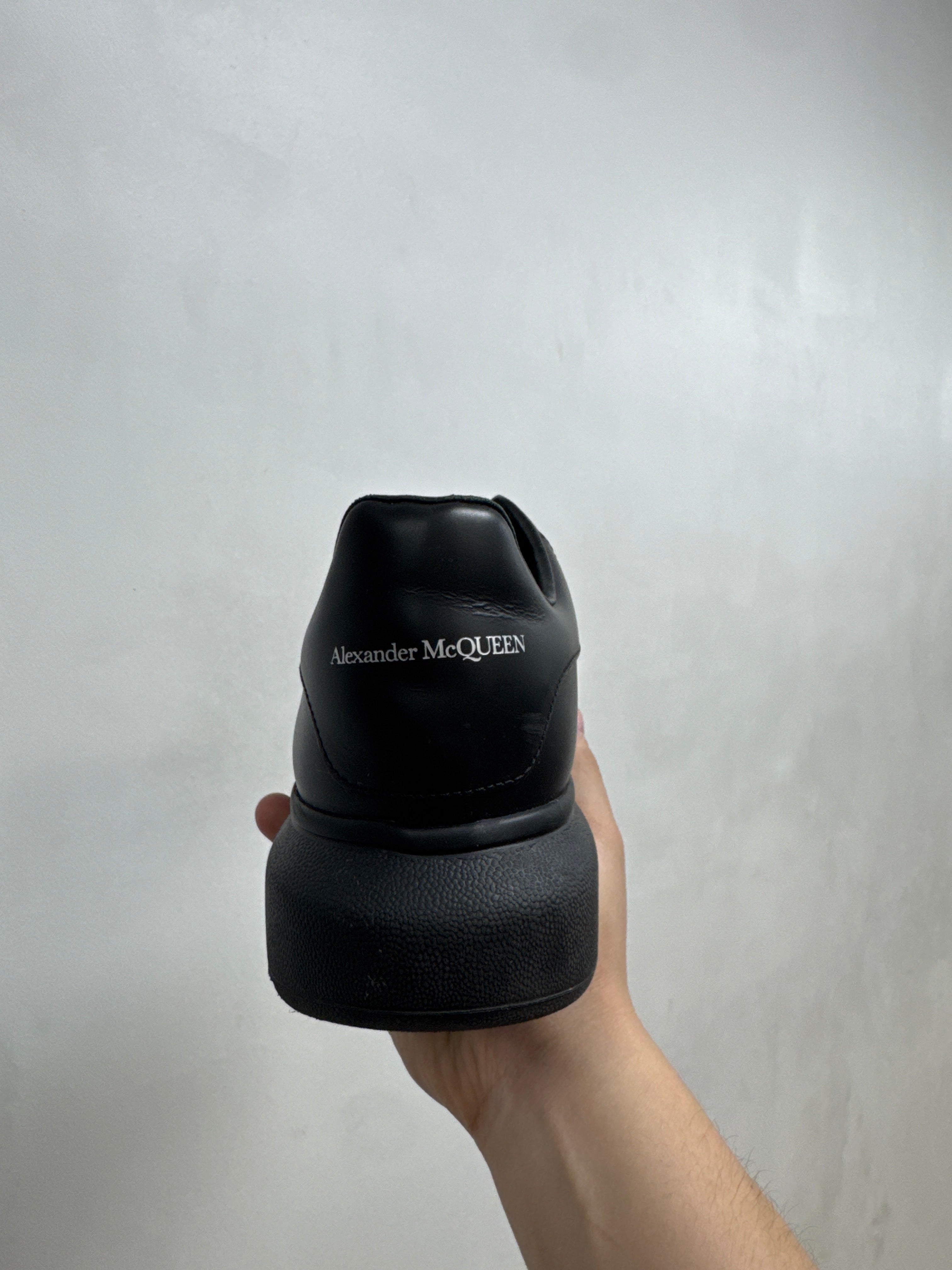 Alexander Mcqueen Black Spiked Oversized Sneakers